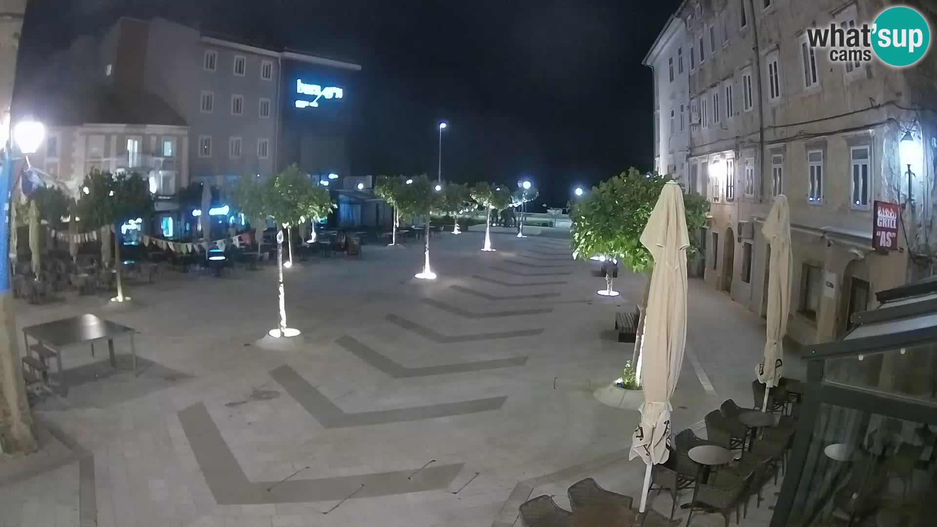 Center of Senj city – Pavlin square – Live Cam Dalmatia