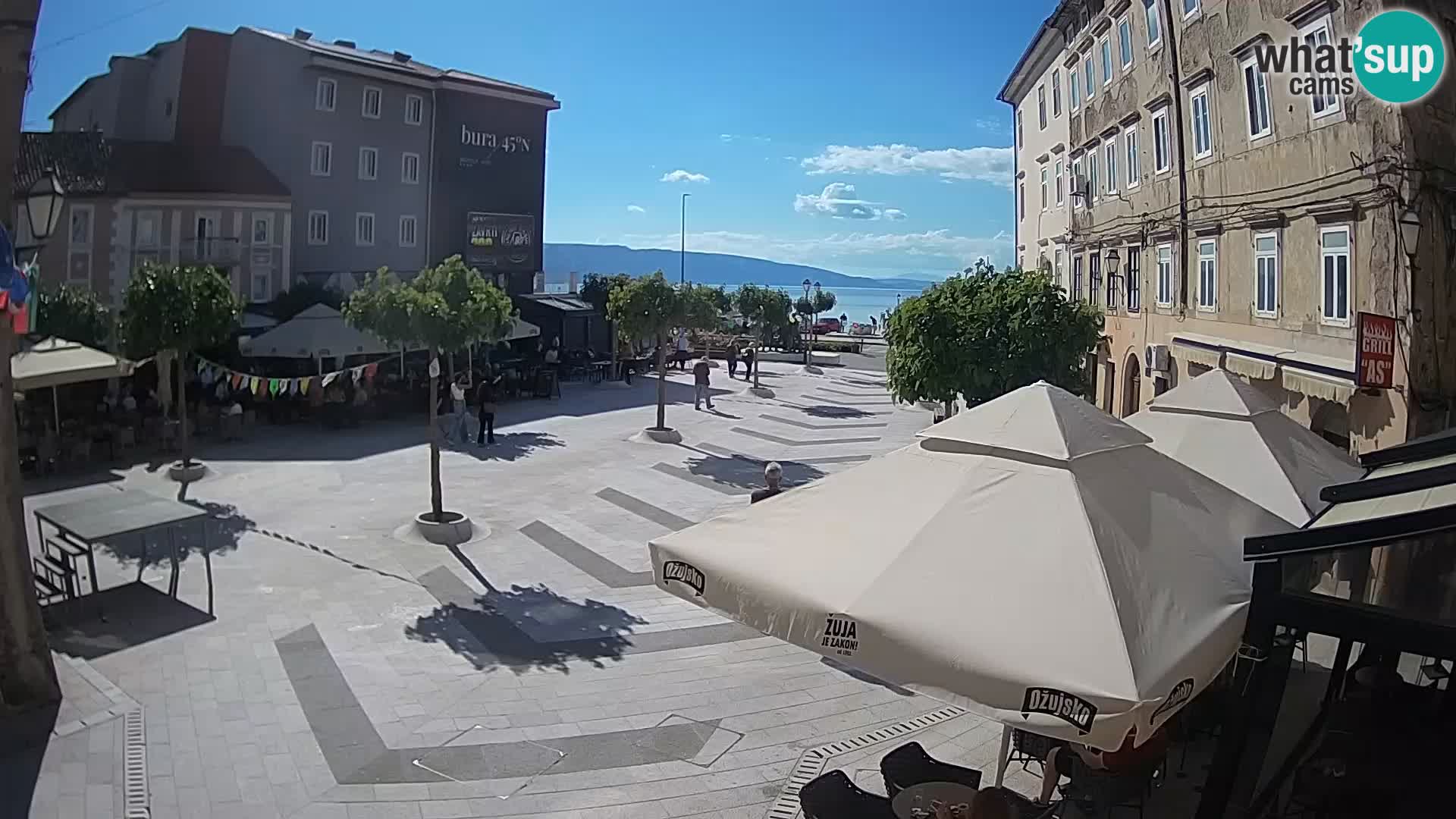 Center of Senj city – Pavlin square – Live Cam Dalmatia
