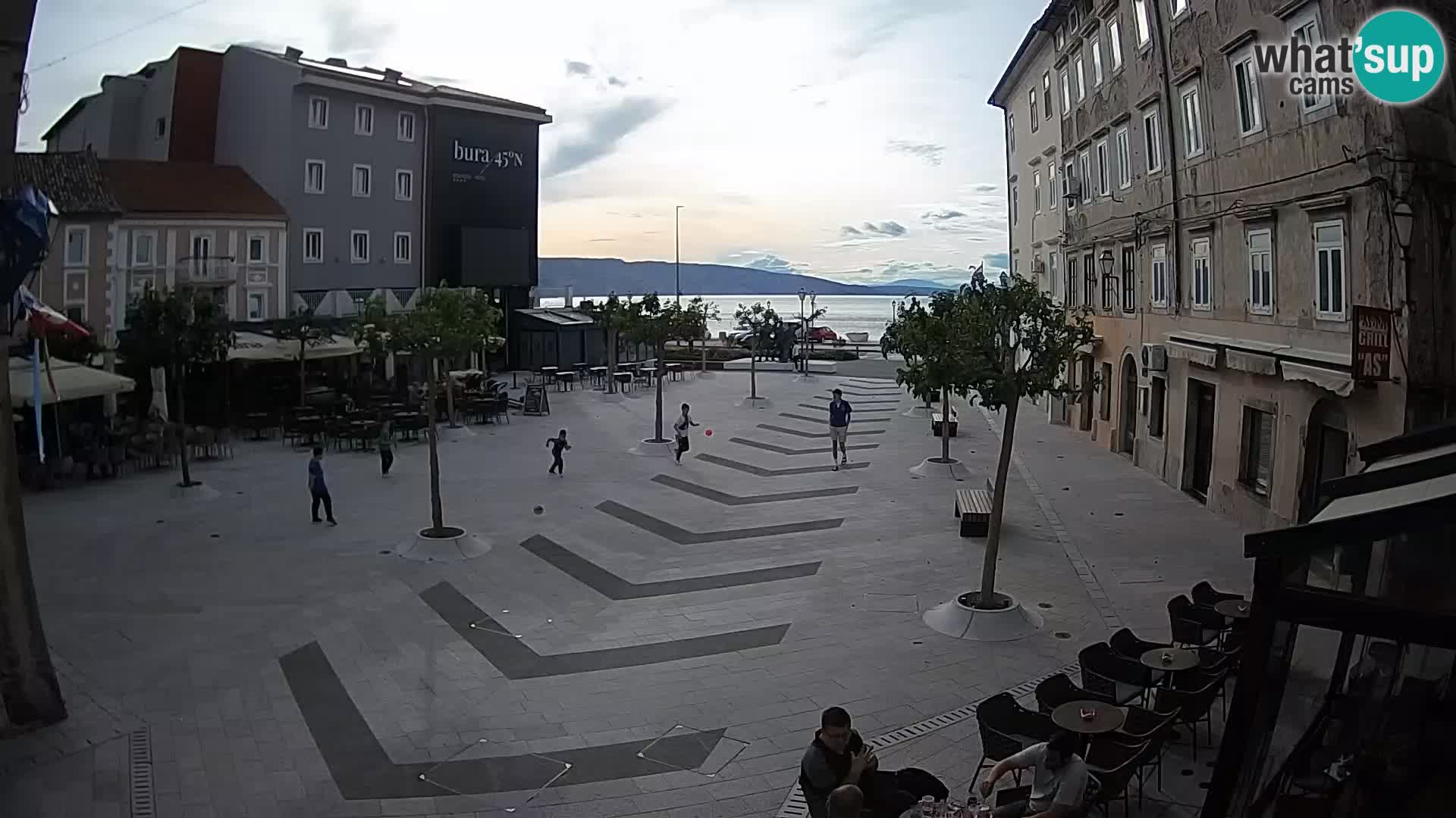 Centre de la ville de Senj – Place Pavlin – Live Cam Dalmatie
