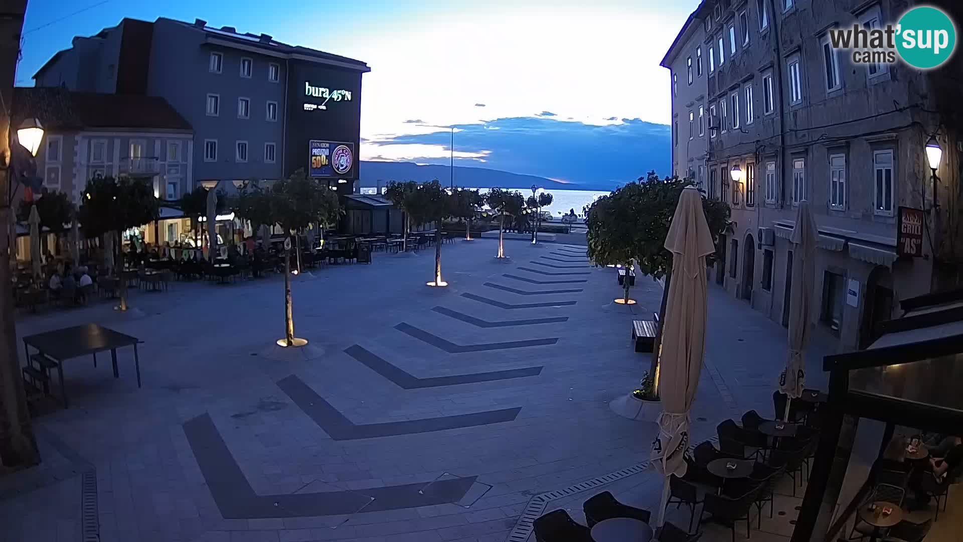 Center of Senj city – Pavlin square – Live Cam Dalmatia