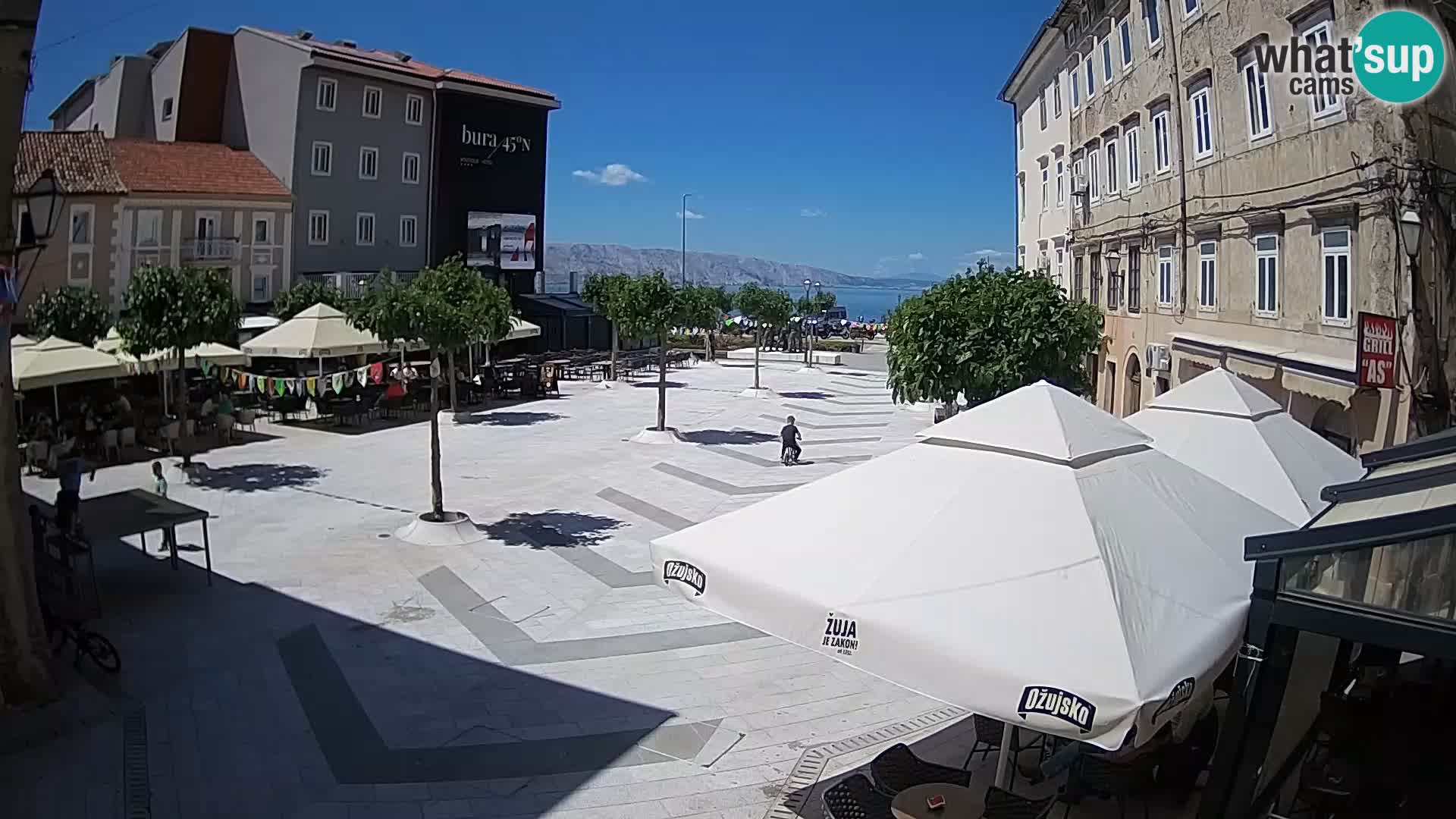 Center of Senj city – Pavlin square – Live Cam Dalmatia