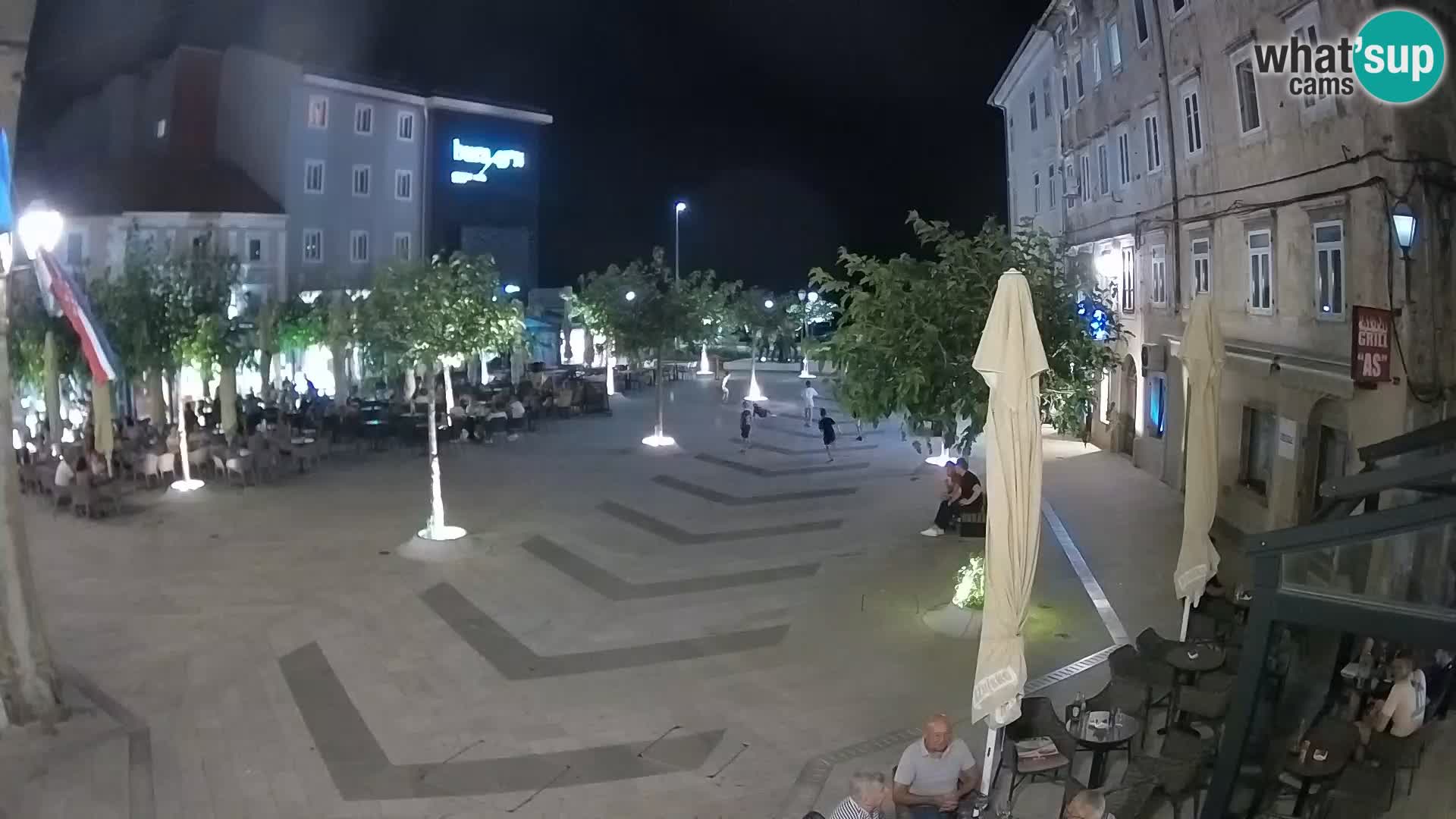 Centre de la ville de Senj – Place Pavlin – Live Cam Dalmatie