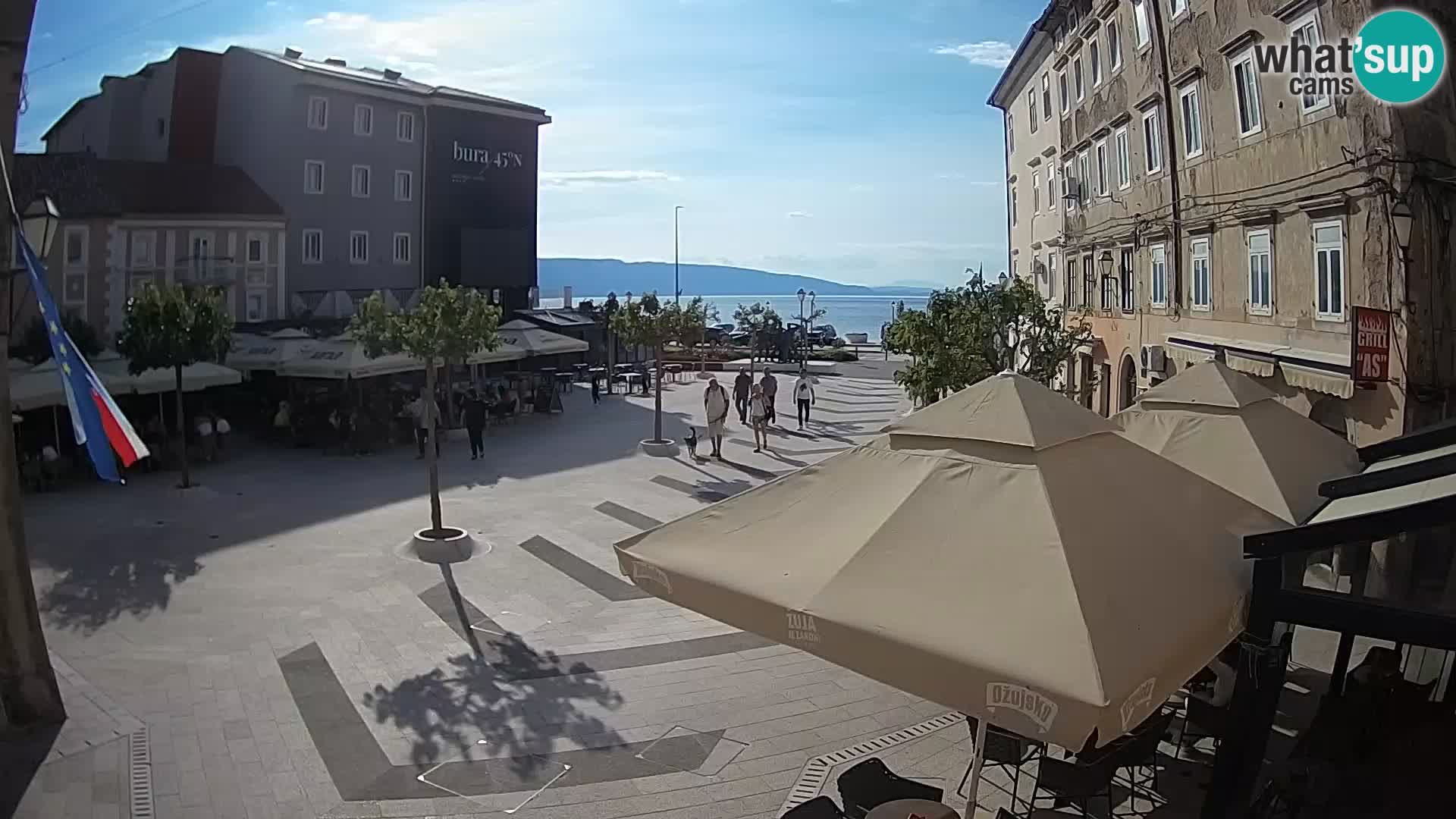 Center mesta Senj – Pavlinski trg – spletne kamere Dalmacija