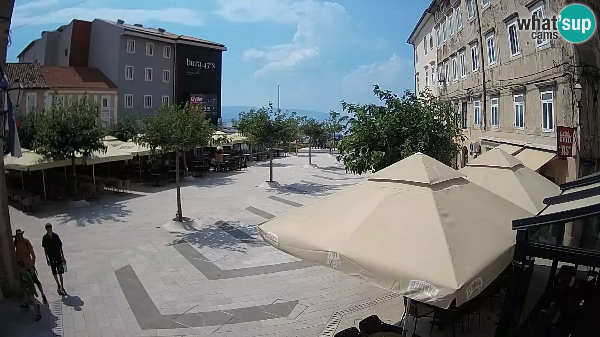 Center of Senj city – Pavlin square – Live Cam Dalmatia