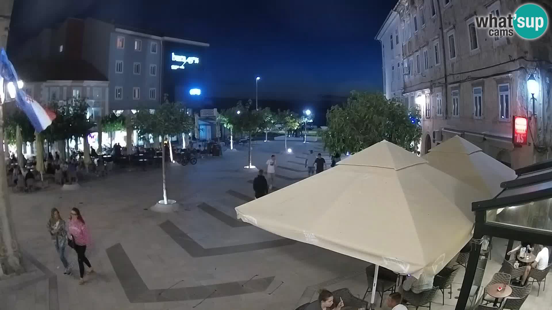 Centro de la ciudad de Senj – plaza Pavlin – Live Cam Dalmacia