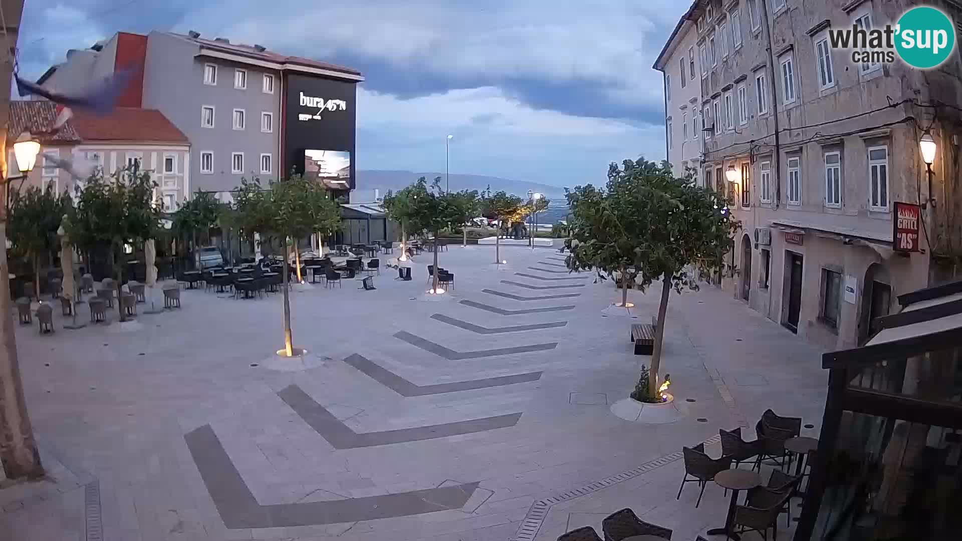 Centro della città di Senj – Piazza Pavlin – Live Cam Dalmazia