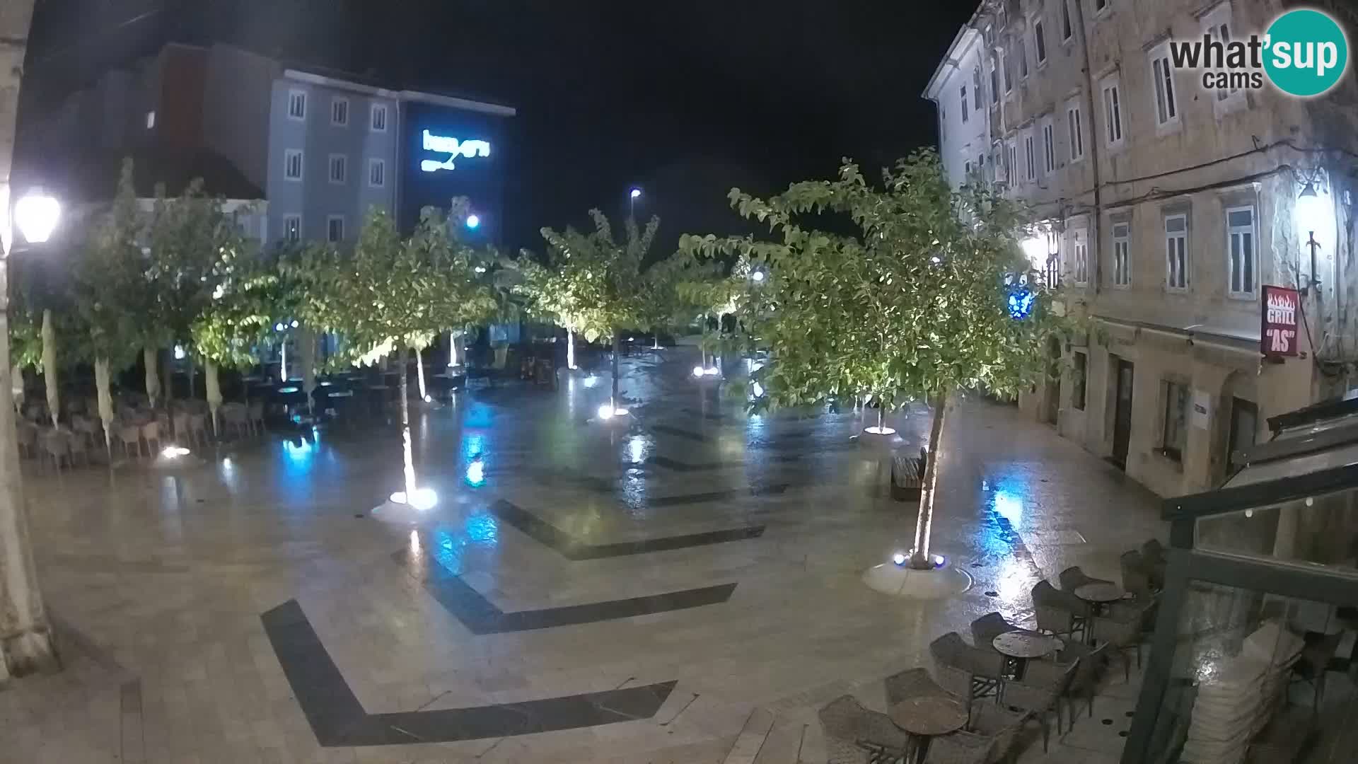 Centro della città di Senj – Piazza Pavlin – Live Cam Dalmazia