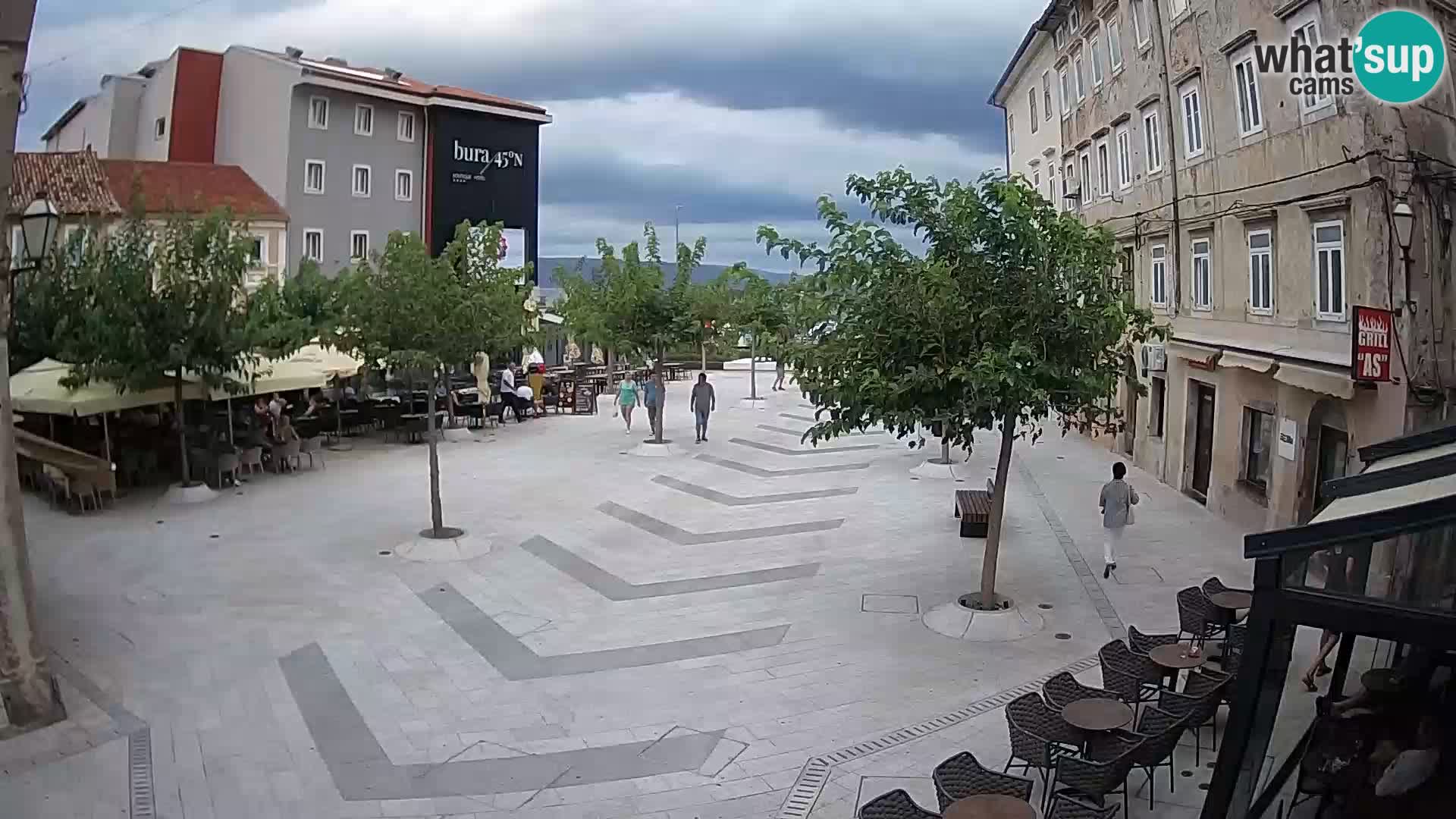 Center of Senj city – Pavlin square – Live Cam Dalmatia