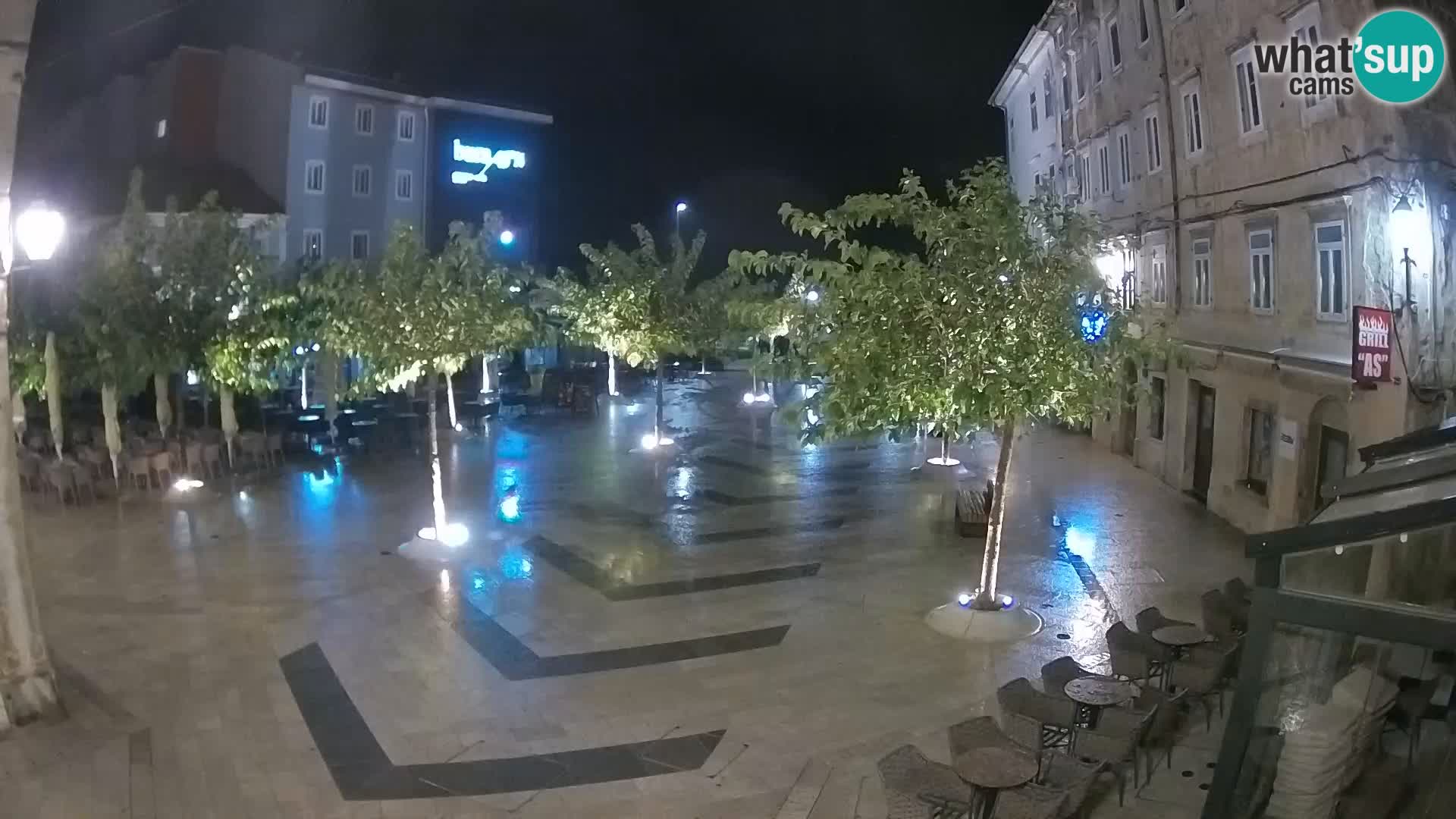 Center of Senj city – Pavlin square – Live Cam Dalmatia