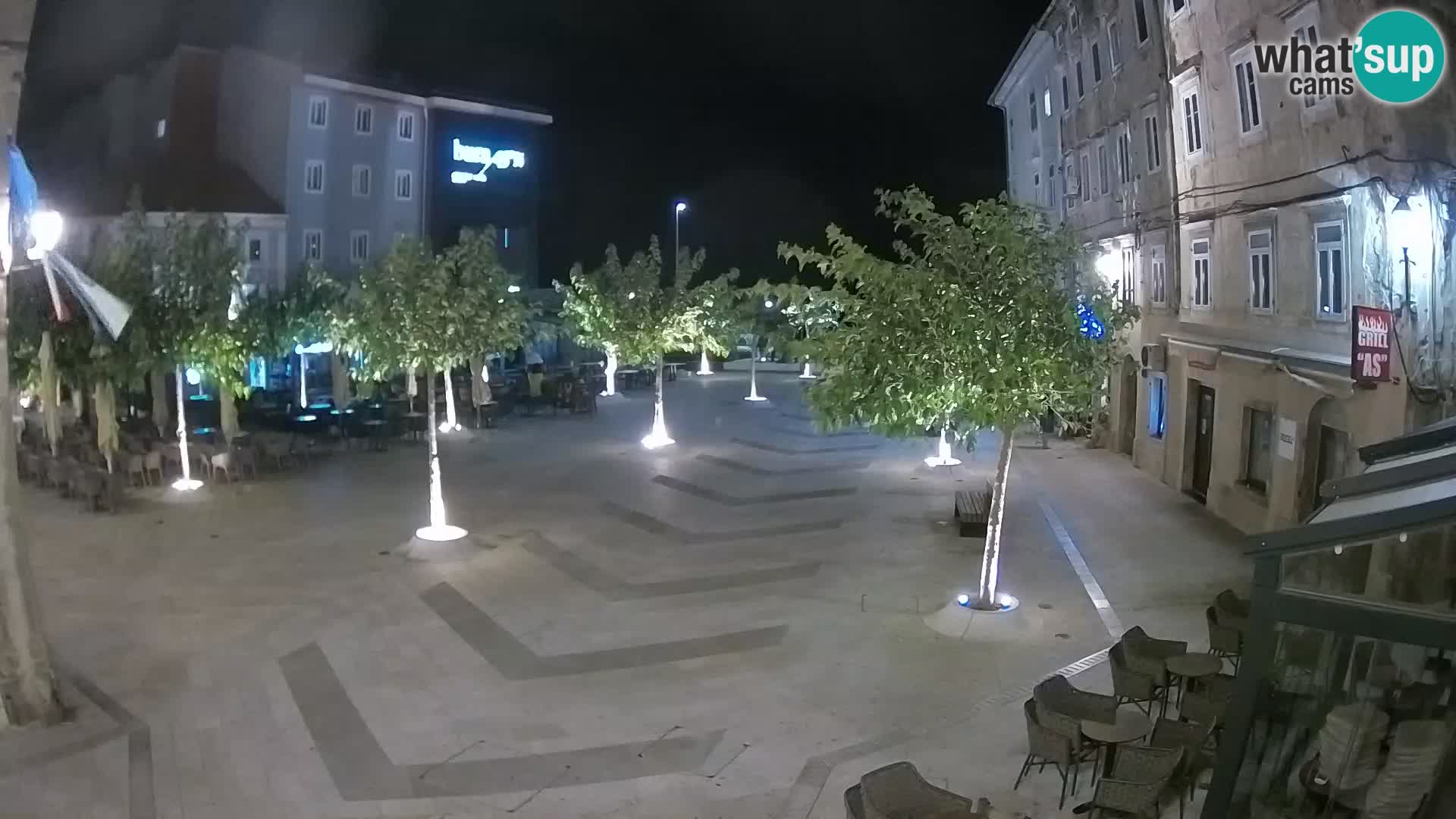 Centre de la ville de Senj – Place Pavlin – Live Cam Dalmatie