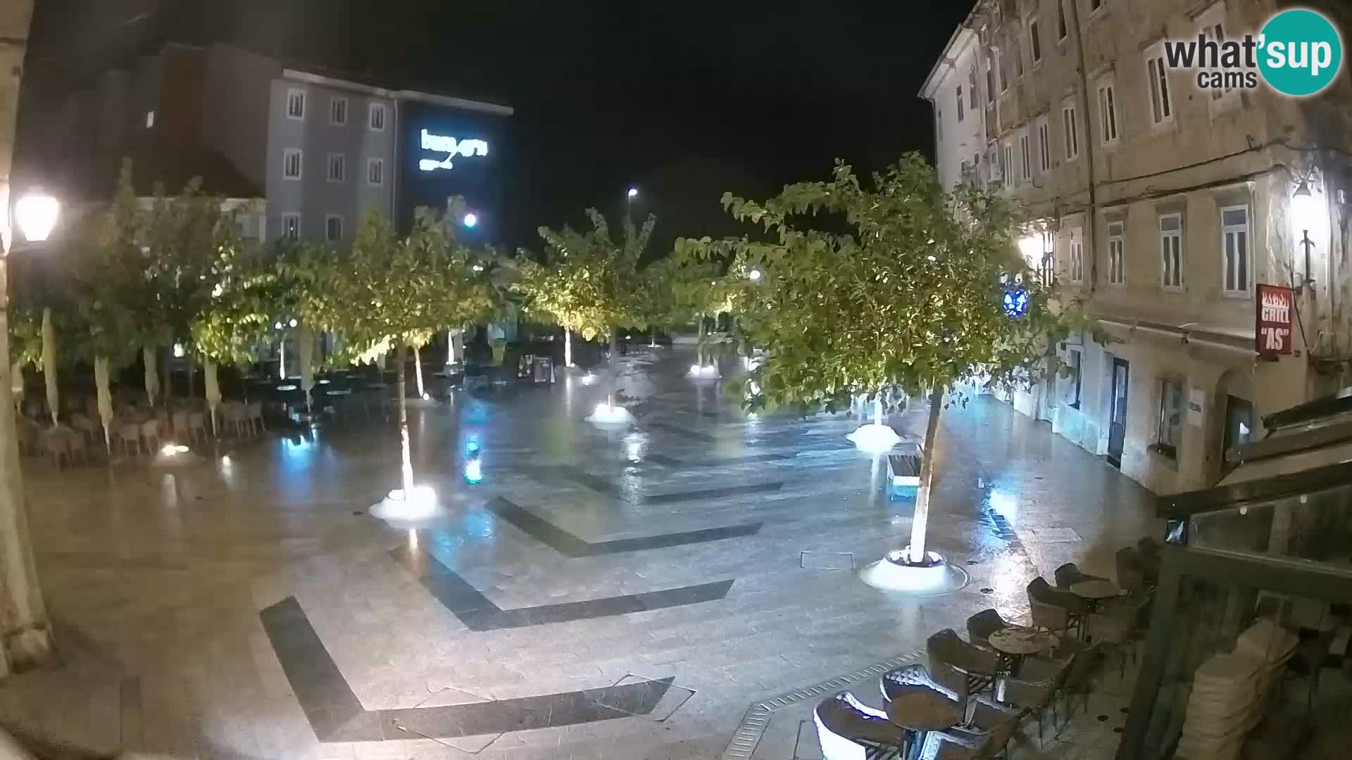 Center of Senj city – Pavlin square – Live Cam Dalmatia