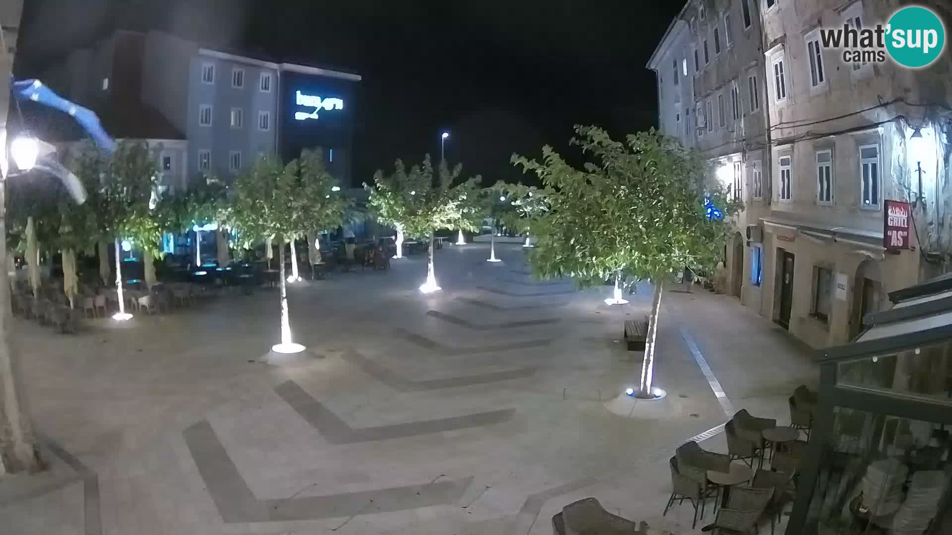 Centre de la ville de Senj – Place Pavlin – Live Cam Dalmatie