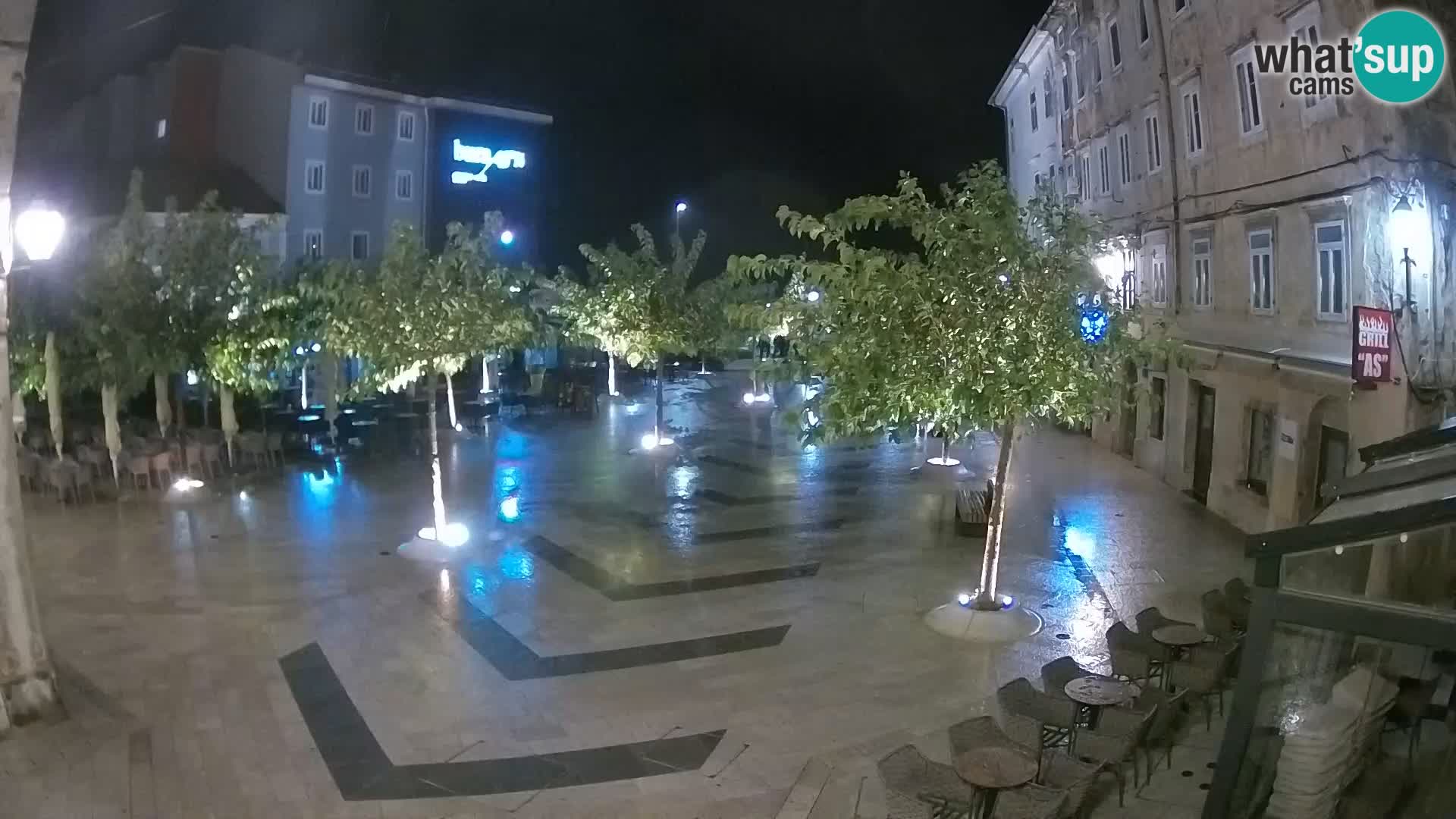 Center of Senj city – Pavlin square – Live Cam Dalmatia