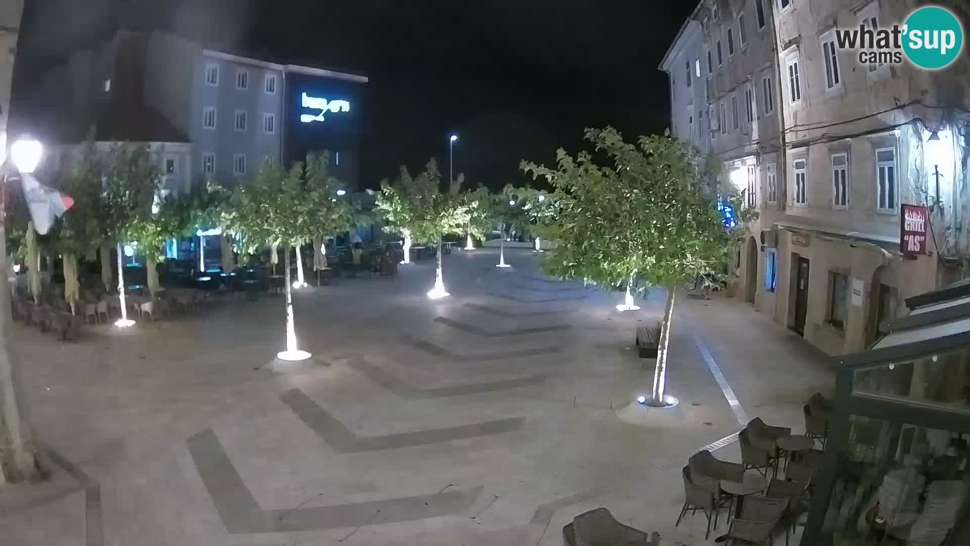 Center of Senj city – Pavlin square – Live Cam Dalmatia