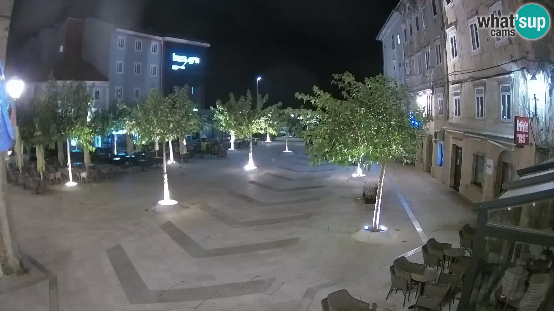 Center of Senj city – Pavlin square – Live Cam Dalmatia