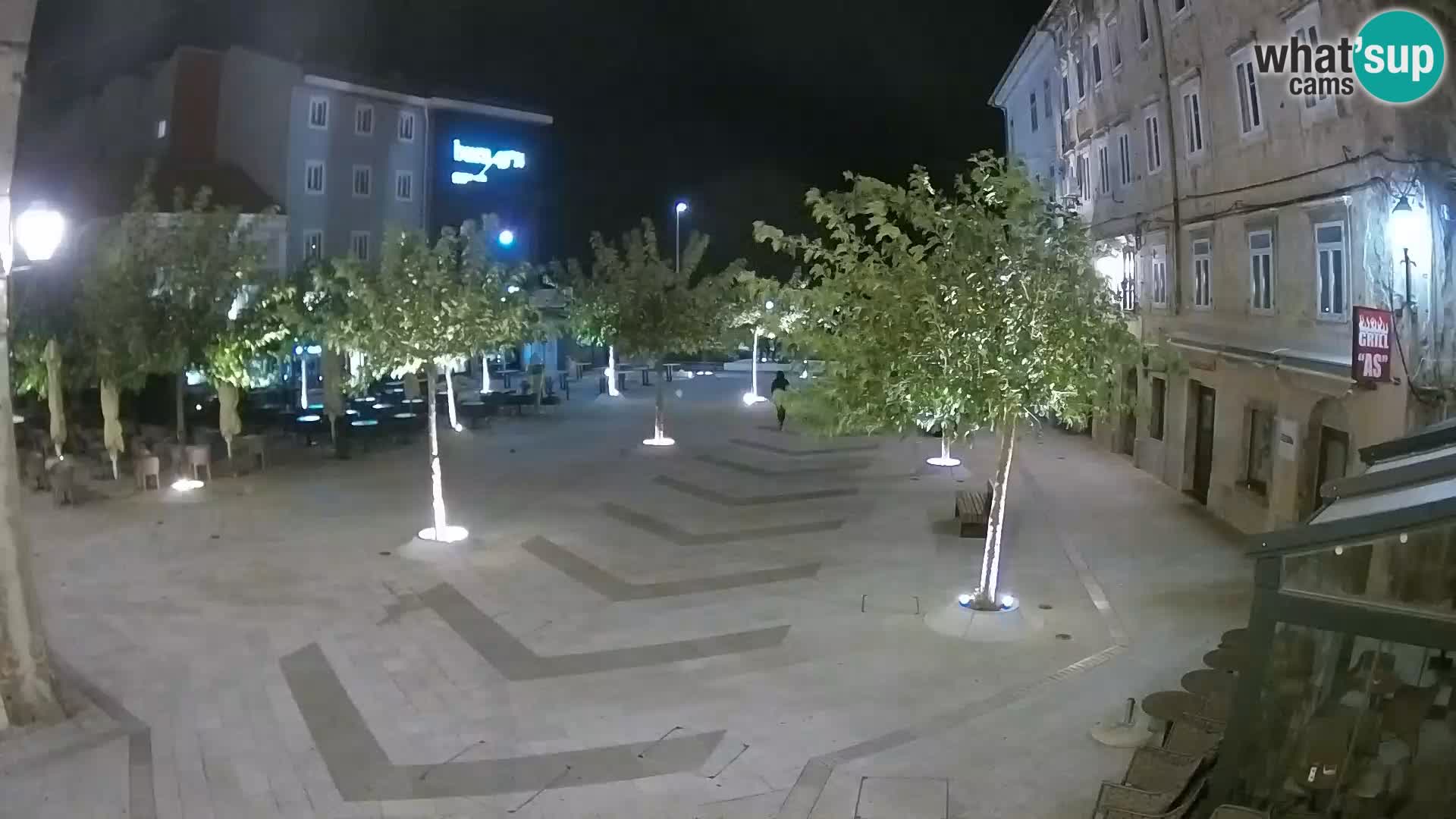 Center of Senj city – Pavlin square – Live Cam Dalmatia