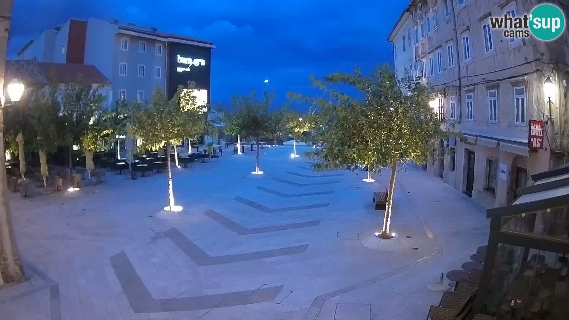 Centre de la ville de Senj – Place Pavlin – Live Cam Dalmatie