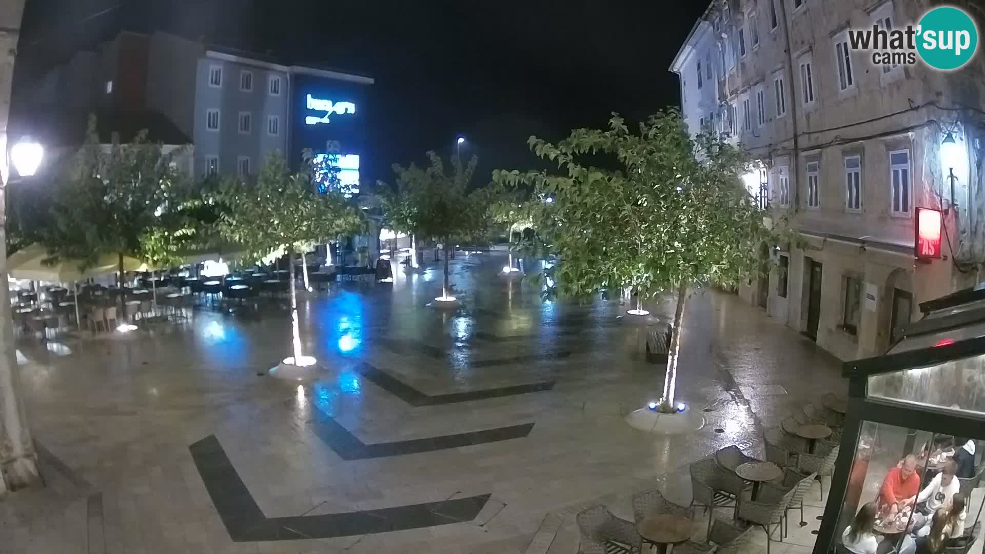 Center of Senj city – Pavlin square – Live Cam Dalmatia