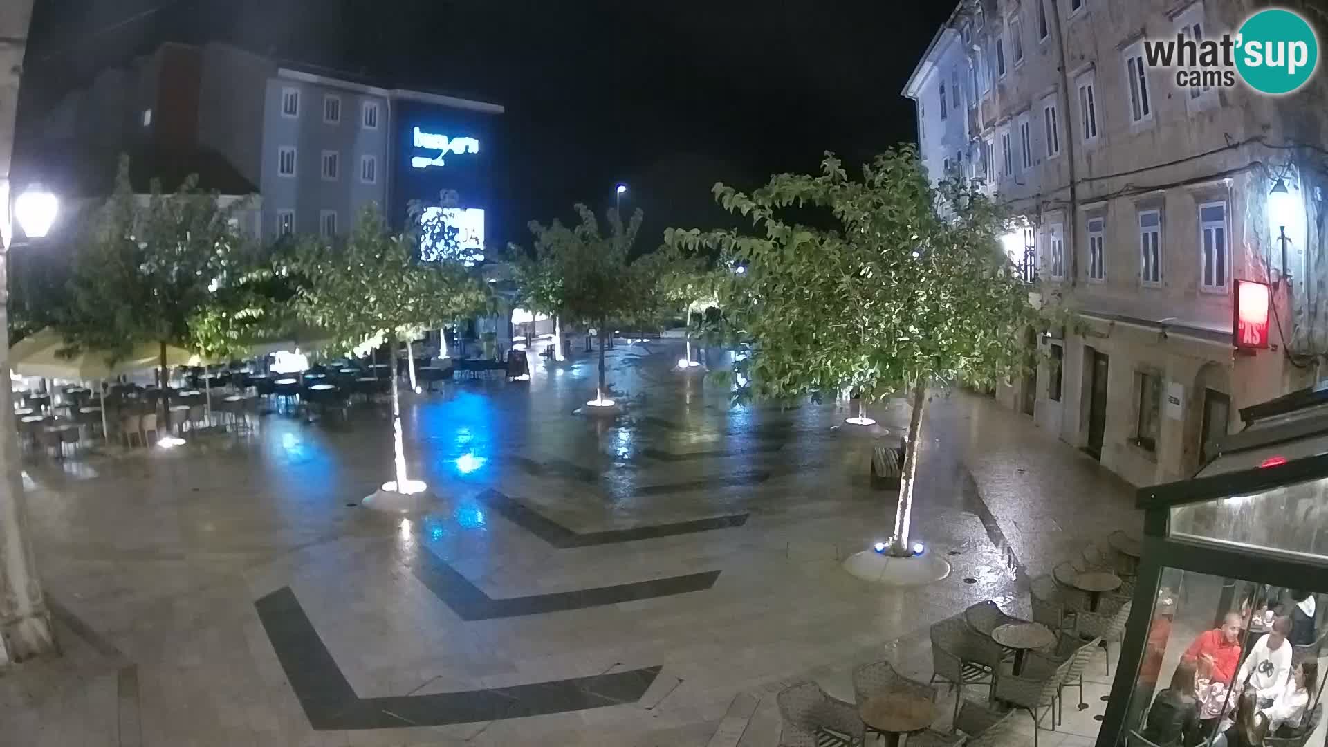 Centro de la ciudad de Senj – plaza Pavlin – Live Cam Dalmacia