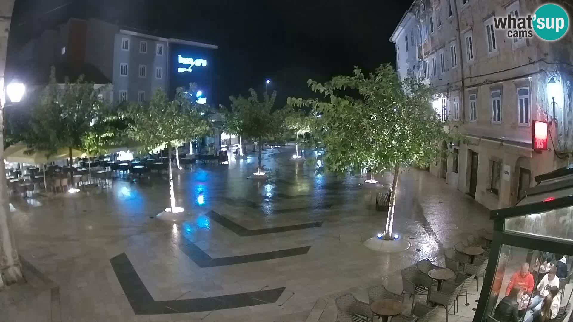 Centro de la ciudad de Senj – plaza Pavlin – Live Cam Dalmacia