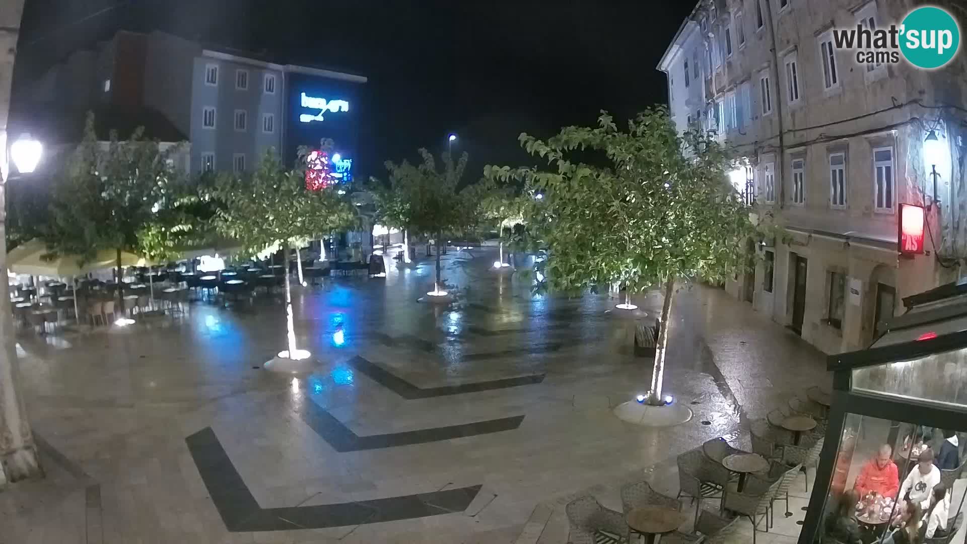 Centre de la ville de Senj – Place Pavlin – Live Cam Dalmatie