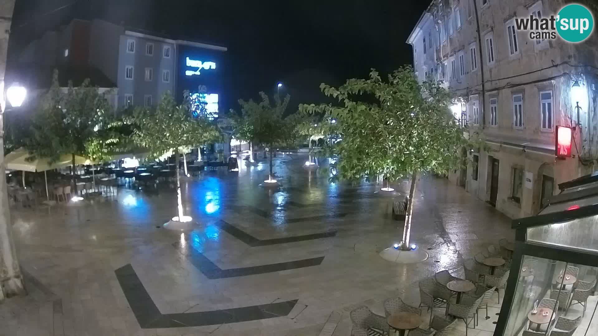 Centre de la ville de Senj – Place Pavlin – Live Cam Dalmatie