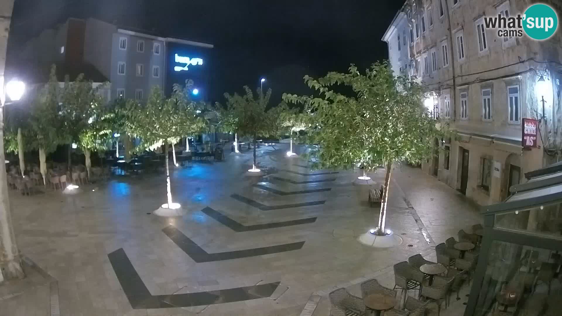 Centro della città di Senj – Piazza Pavlin – Live Cam Dalmazia