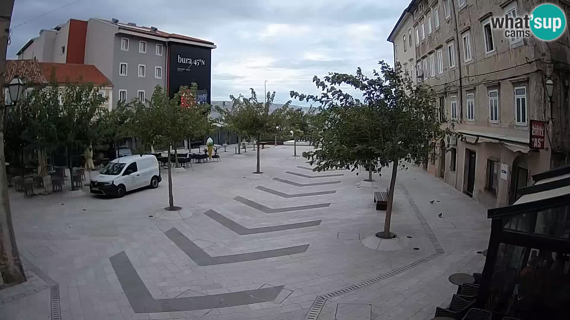 Centre de la ville de Senj – Place Pavlin – Live Cam Dalmatie