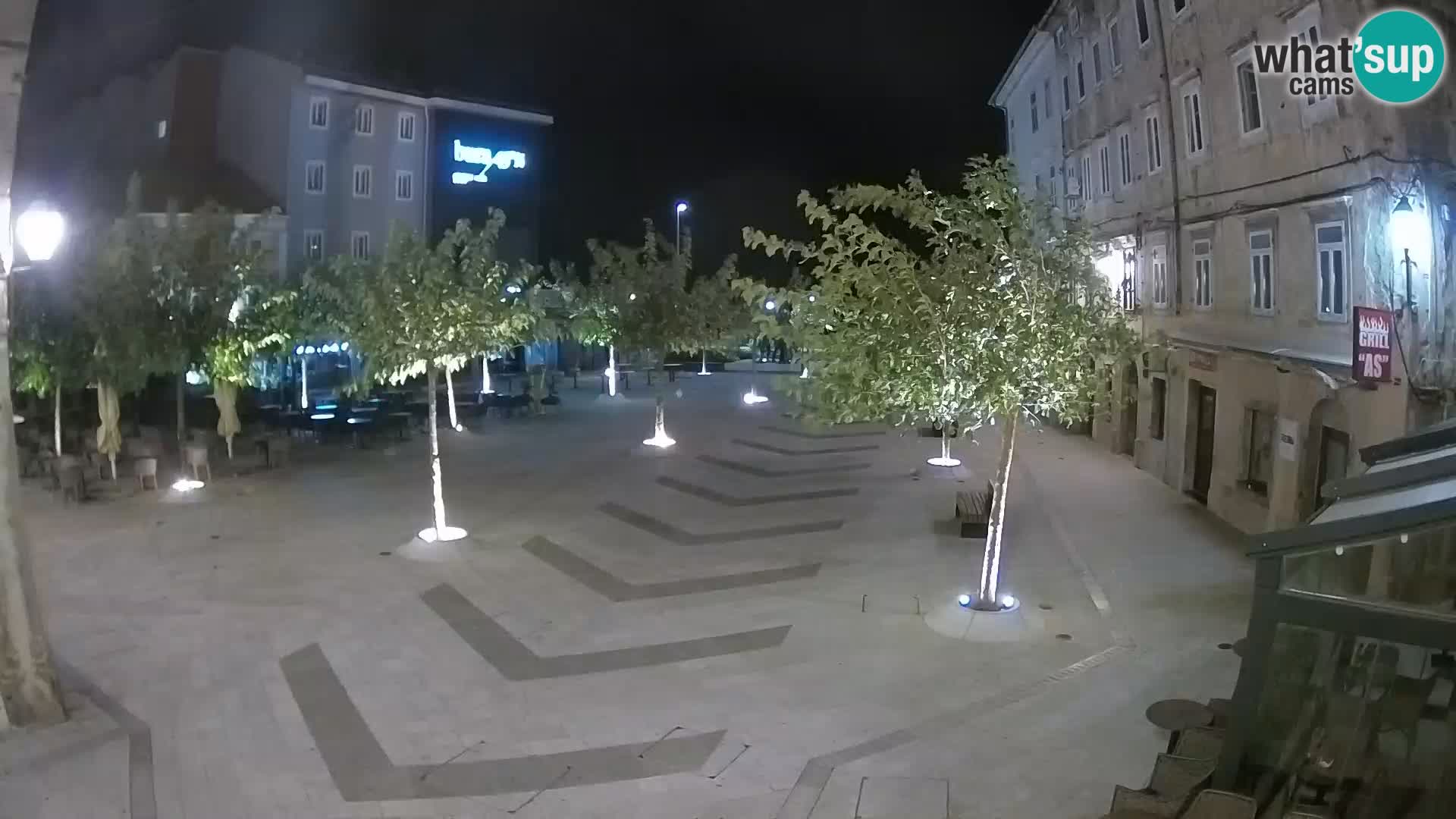 Centre de la ville de Senj – Place Pavlin – Live Cam Dalmatie