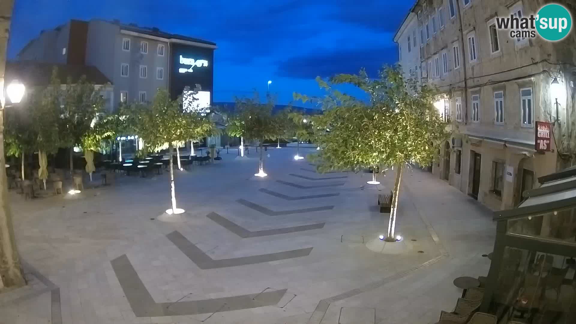 Centre de la ville de Senj – Place Pavlin – Live Cam Dalmatie