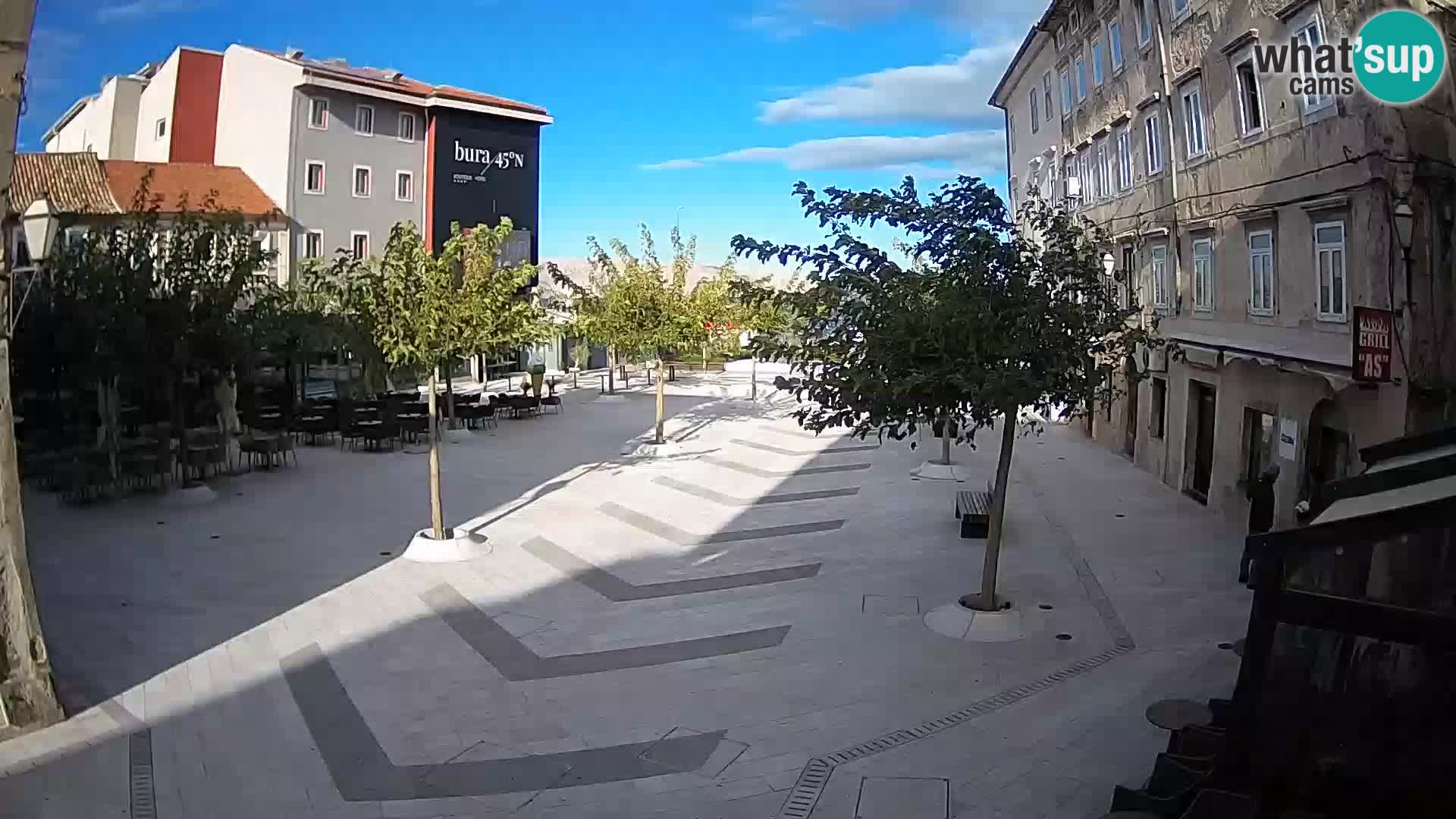 Centre de la ville de Senj – Place Pavlin – Live Cam Dalmatie