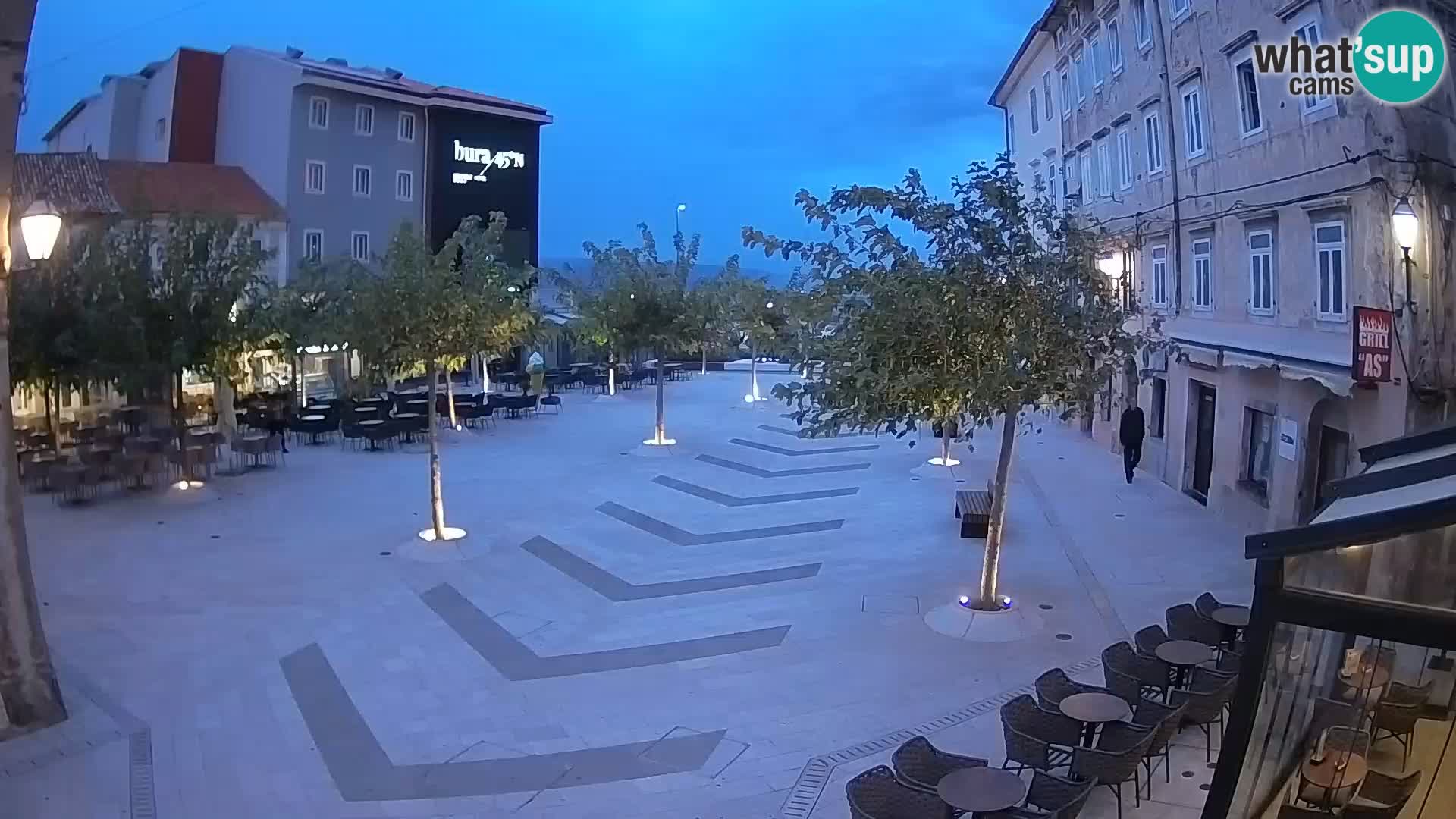 Centre de la ville de Senj – Place Pavlin – Live Cam Dalmatie