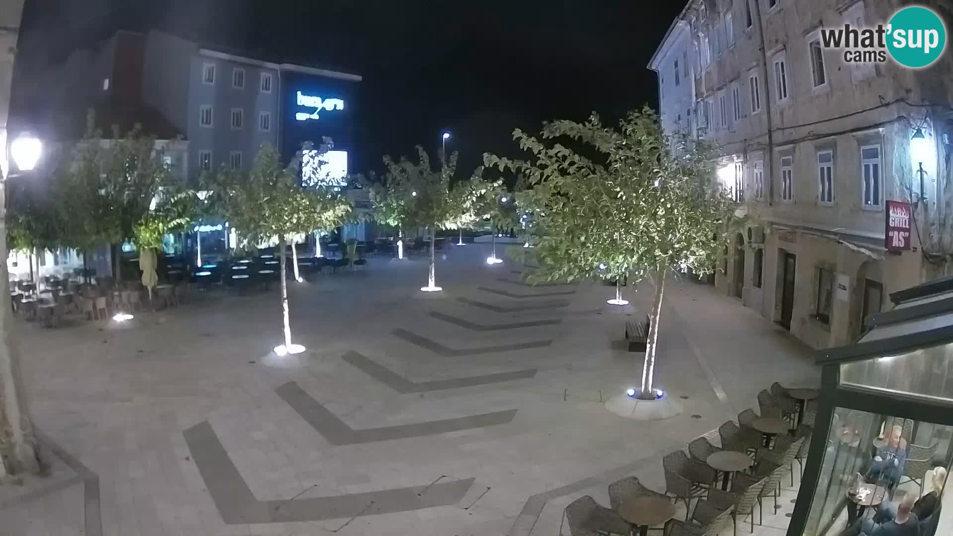 Centro della città di Senj – Piazza Pavlin – Live Cam Dalmazia