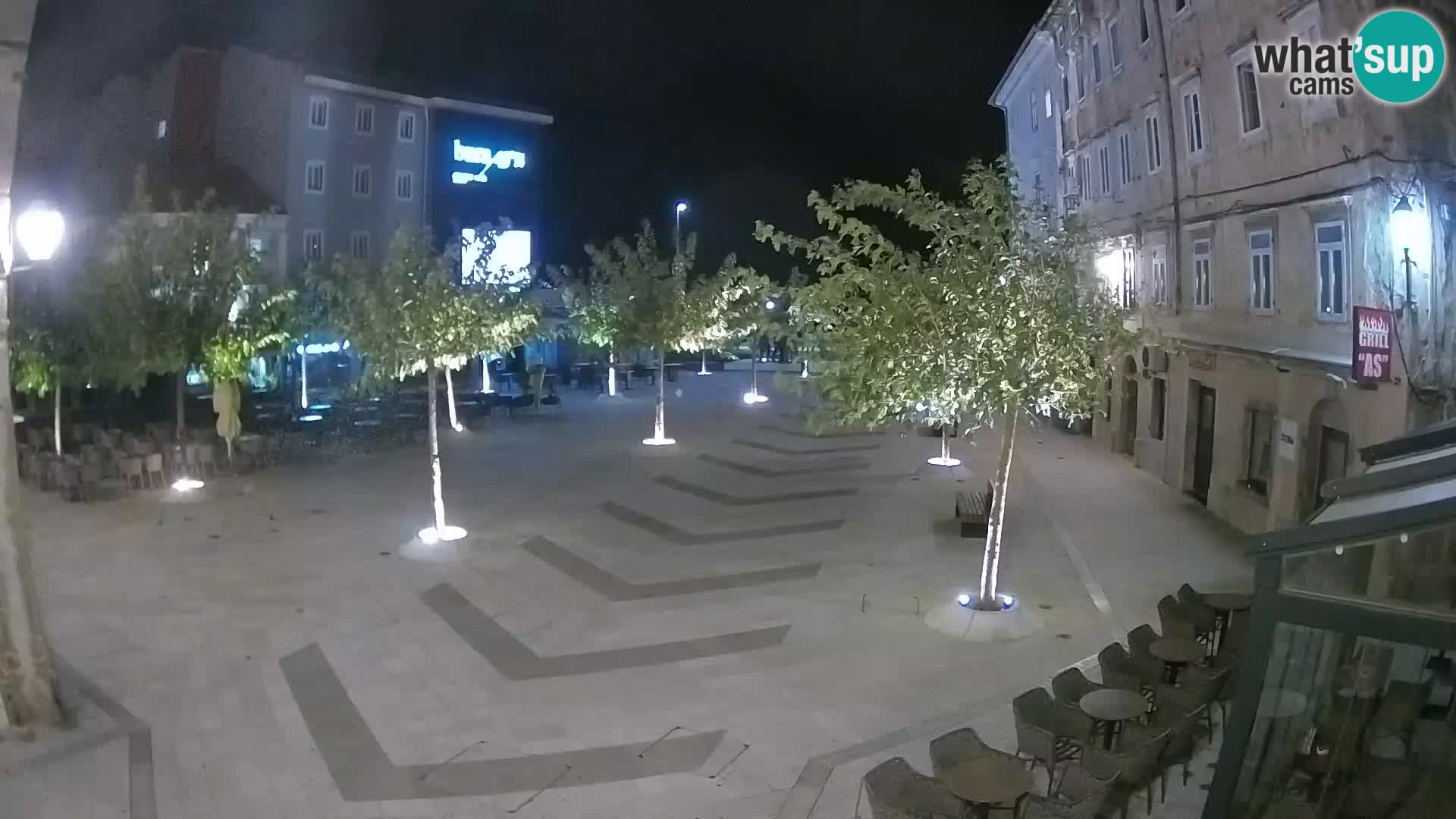 Centro della città di Senj – Piazza Pavlin – Live Cam Dalmazia