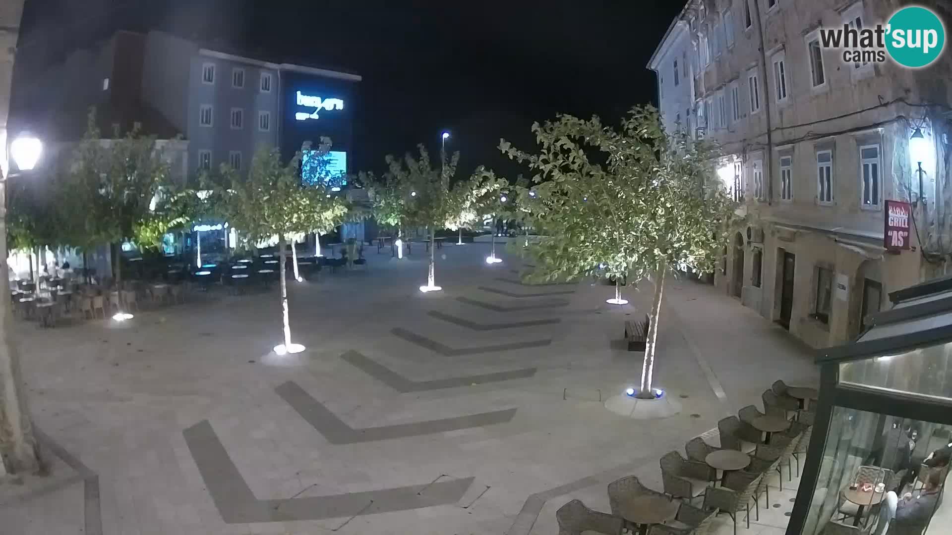 Center of Senj city – Pavlin square – Live Cam Dalmatia