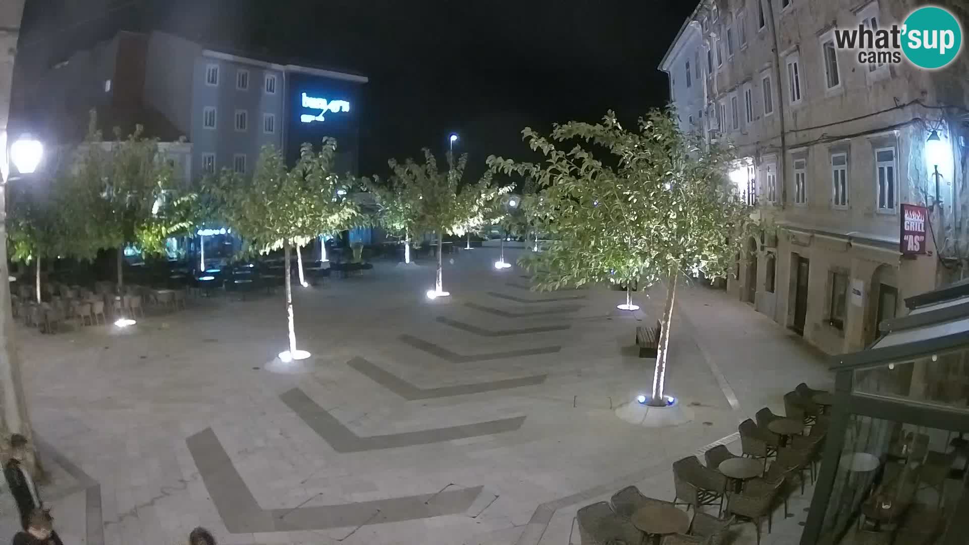 Centro della città di Senj – Piazza Pavlin – Live Cam Dalmazia