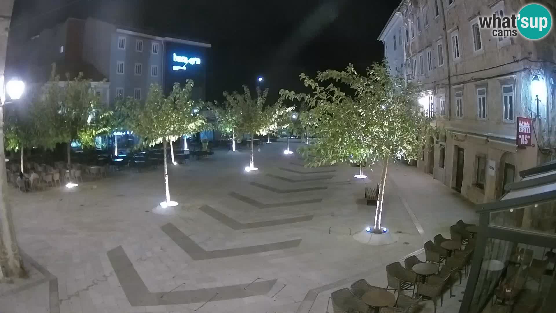 Centro della città di Senj – Piazza Pavlin – Live Cam Dalmazia