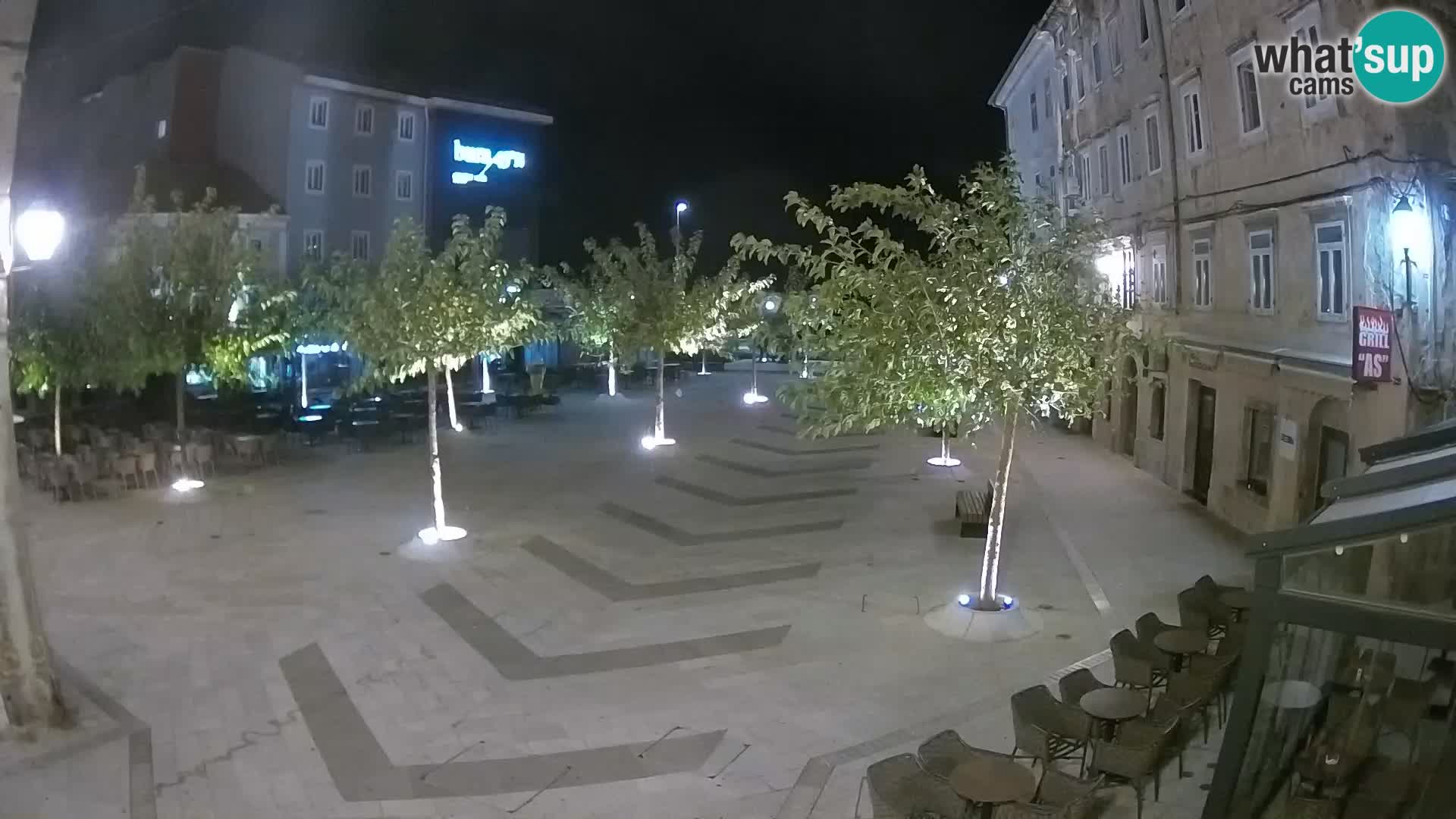 Centro de la ciudad de Senj – plaza Pavlin – Live Cam Dalmacia