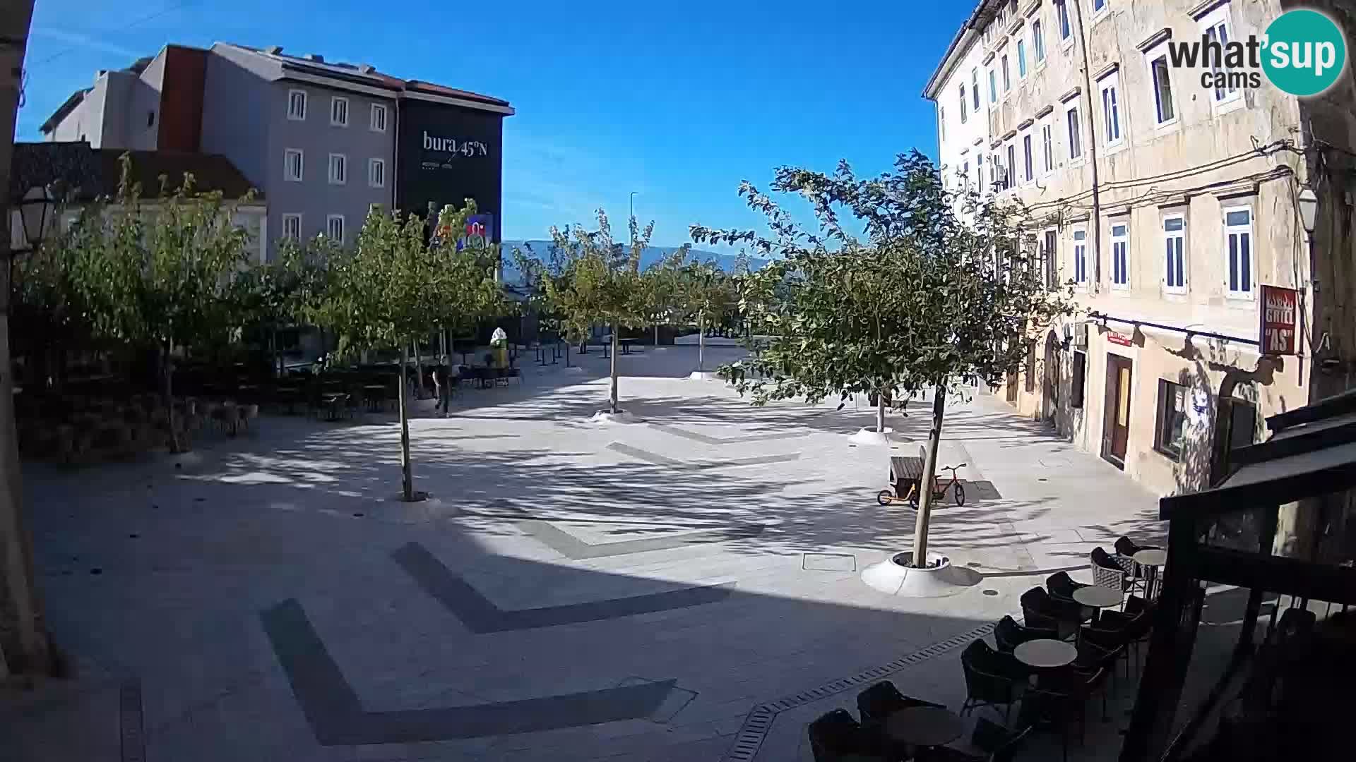 Center of Senj city – Pavlin square – Live Cam Dalmatia