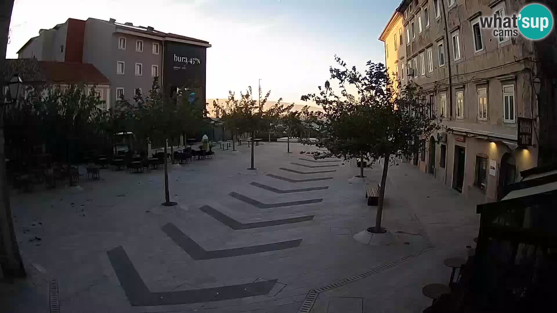 Centre de la ville de Senj – Place Pavlin – Live Cam Dalmatie