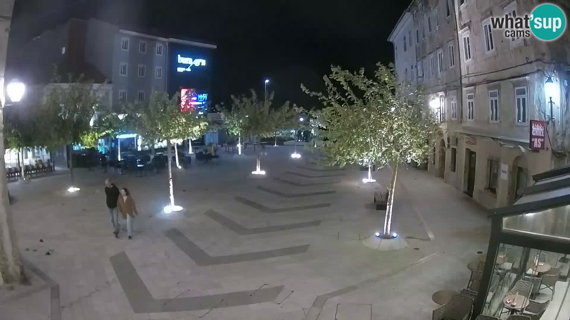 Centre de la ville de Senj – Place Pavlin – Live Cam Dalmatie