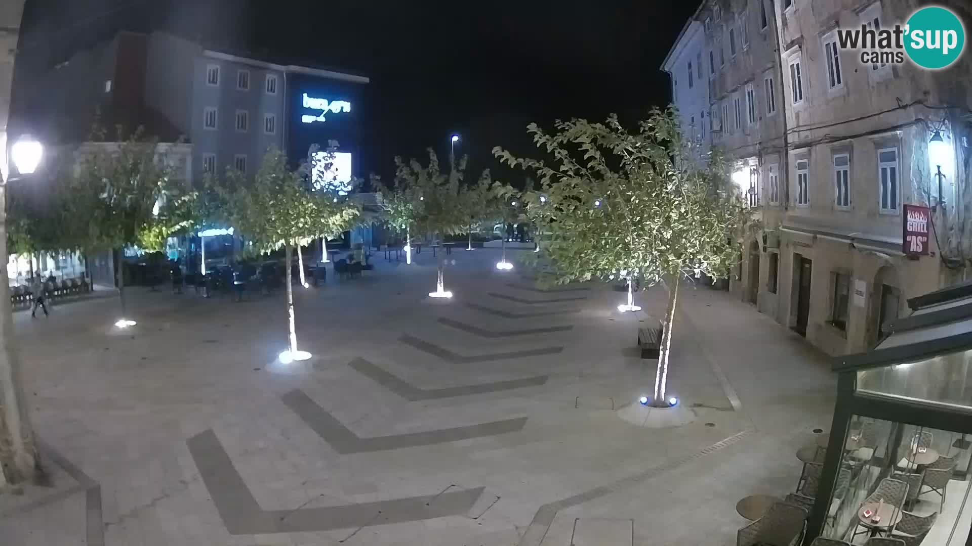 Centro della città di Senj – Piazza Pavlin – Live Cam Dalmazia