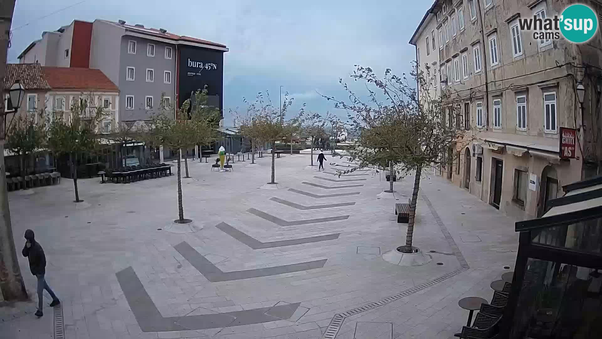 Centro de la ciudad de Senj – plaza Pavlin – Live Cam Dalmacia