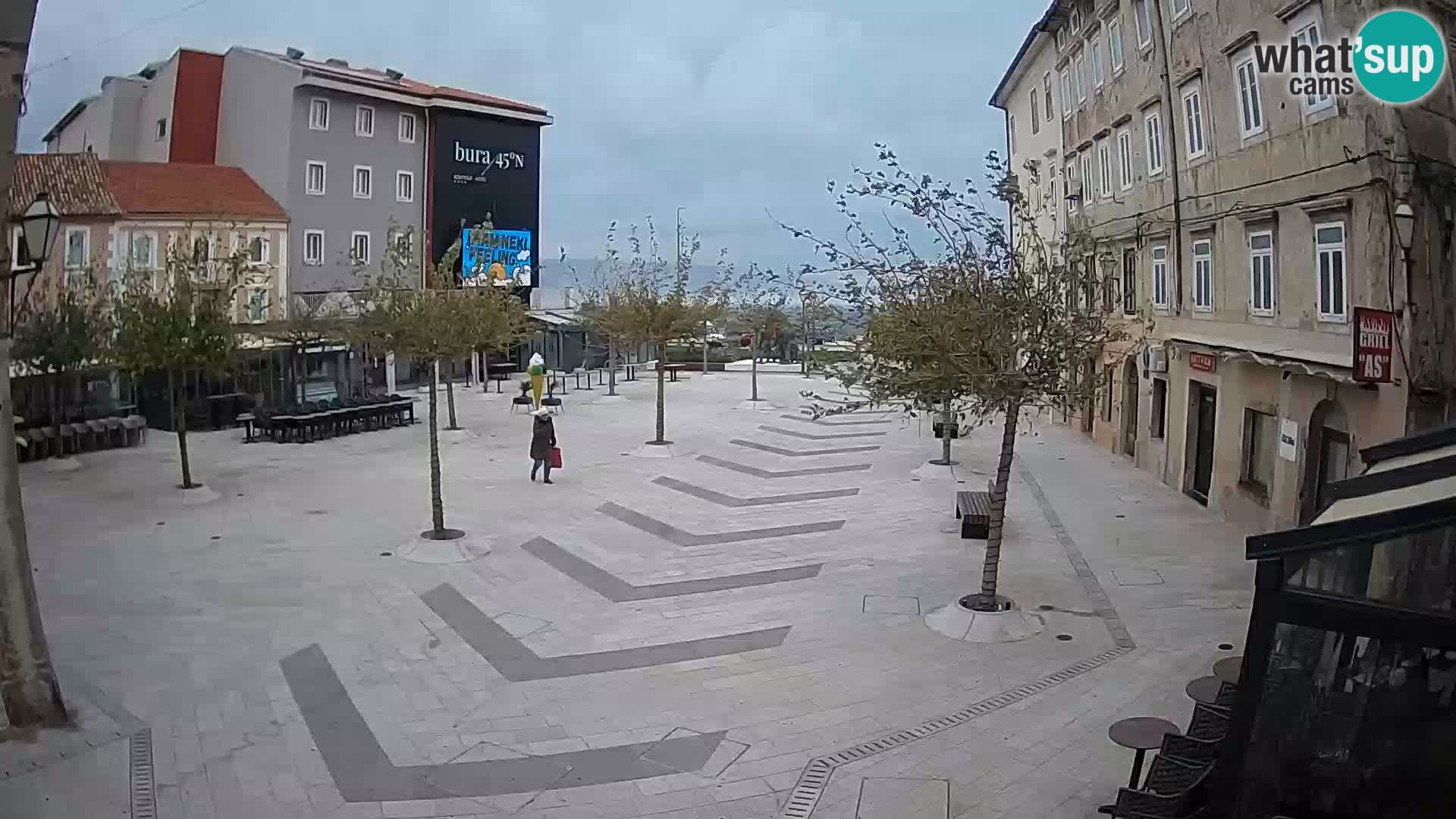 Centro della città di Senj – Piazza Pavlin – Live Cam Dalmazia