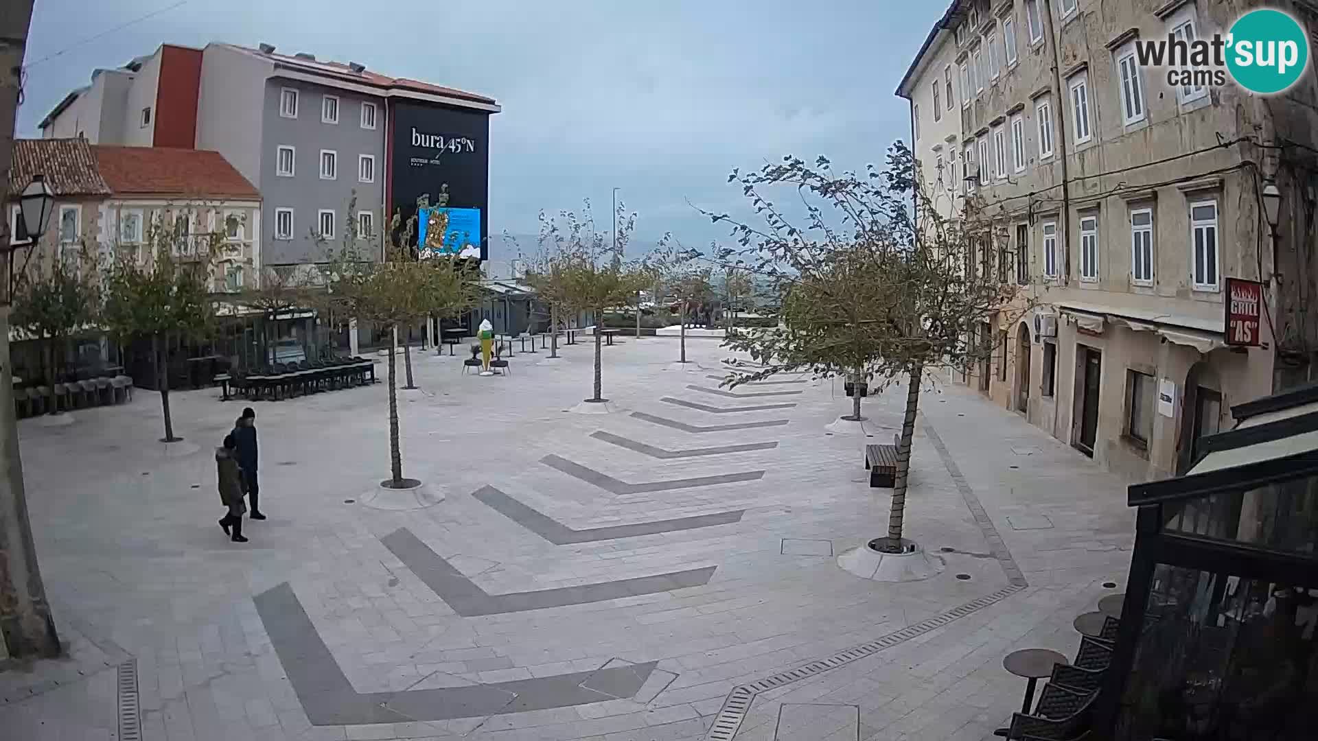 Centro della città di Senj – Piazza Pavlin – Live Cam Dalmazia