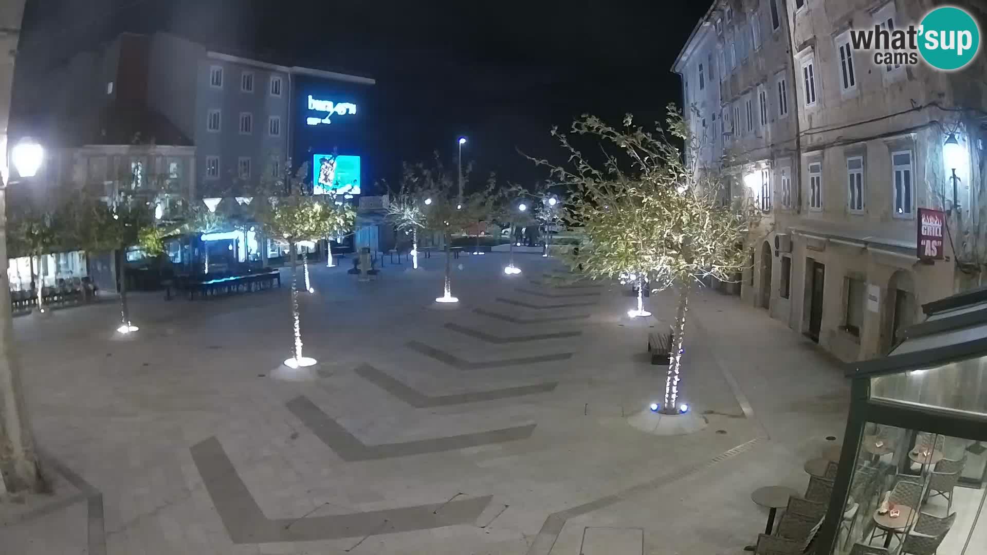 Centro de la ciudad de Senj – plaza Pavlin – Live Cam Dalmacia