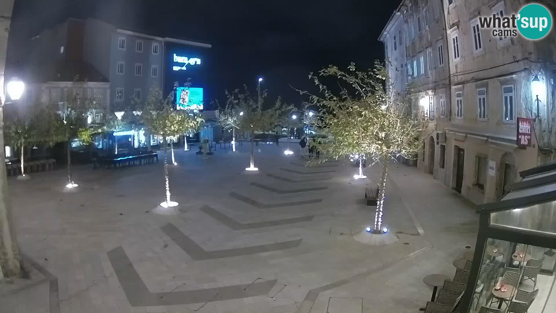 Centro della città di Senj – Piazza Pavlin – Live Cam Dalmazia