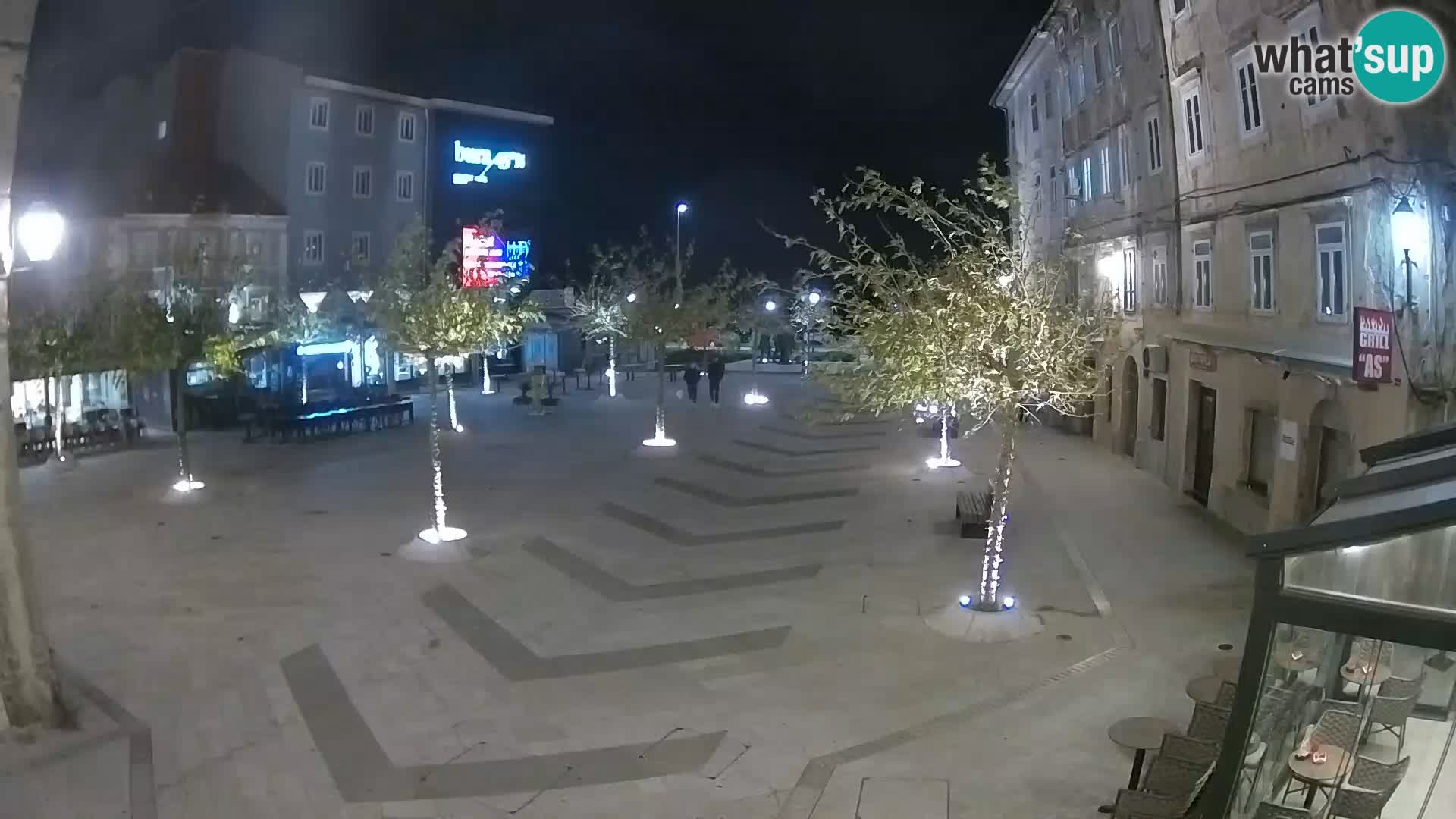 Centro della città di Senj – Piazza Pavlin – Live Cam Dalmazia