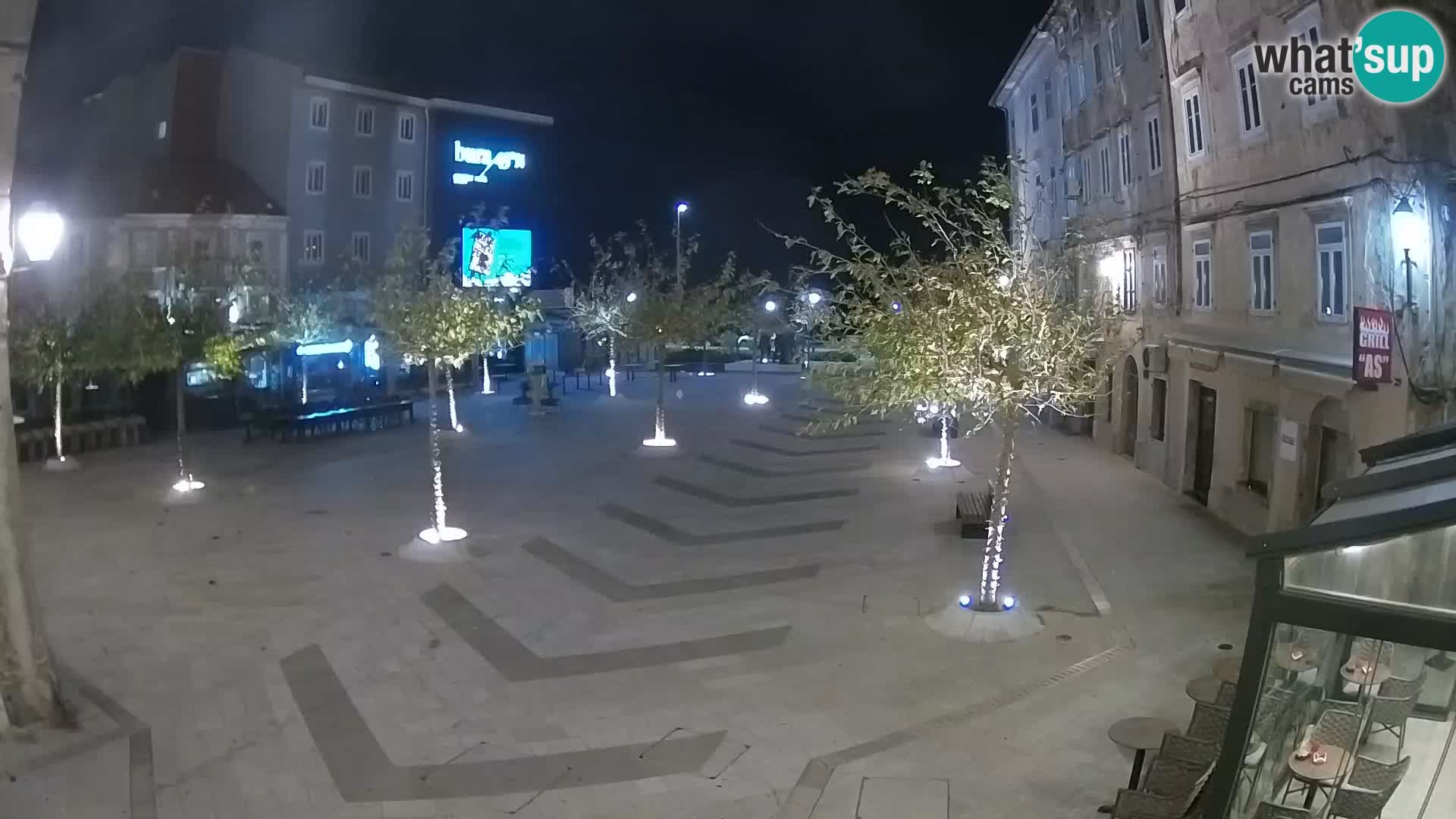 Centro della città di Senj – Piazza Pavlin – Live Cam Dalmazia