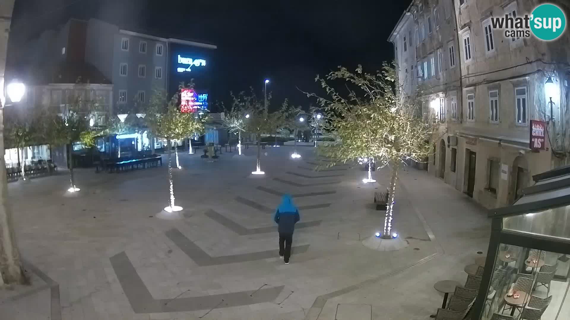 Centro della città di Senj – Piazza Pavlin – Live Cam Dalmazia